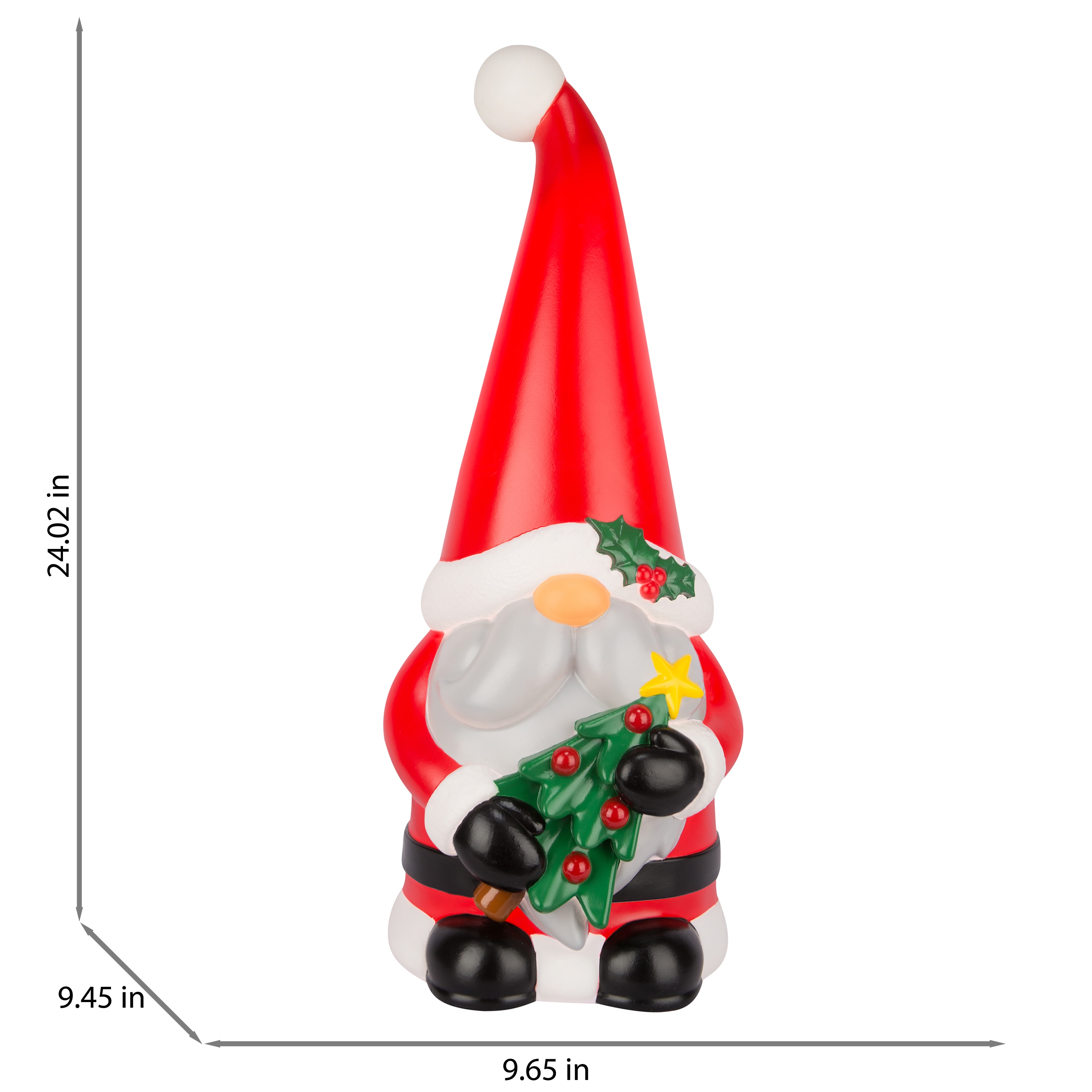 Gnome with Lanter retailer Christmas Blow Mold 28”