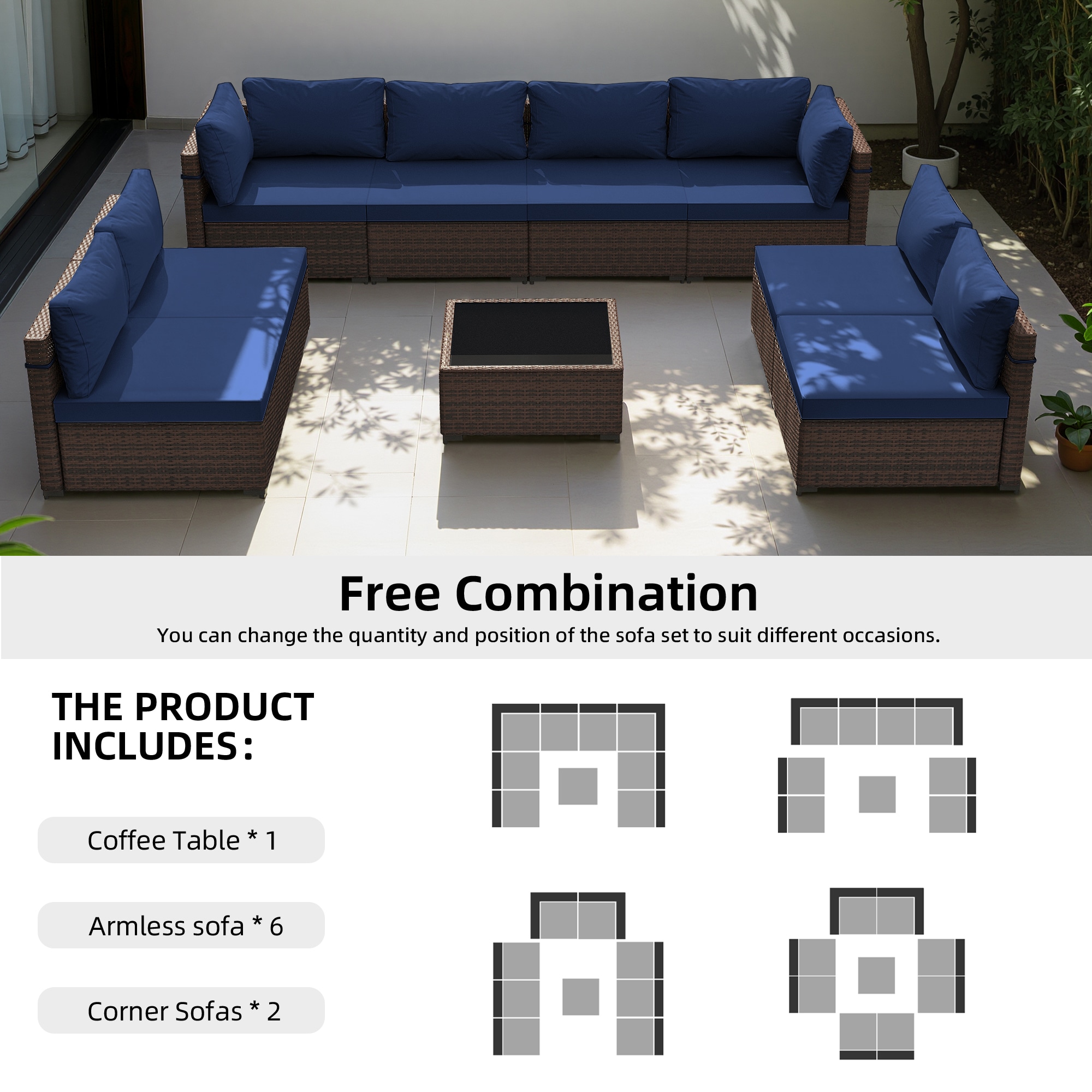 Patio Watcher LS-RT9-28TPDK-B2 Patio-Conversation-Sets - View #3