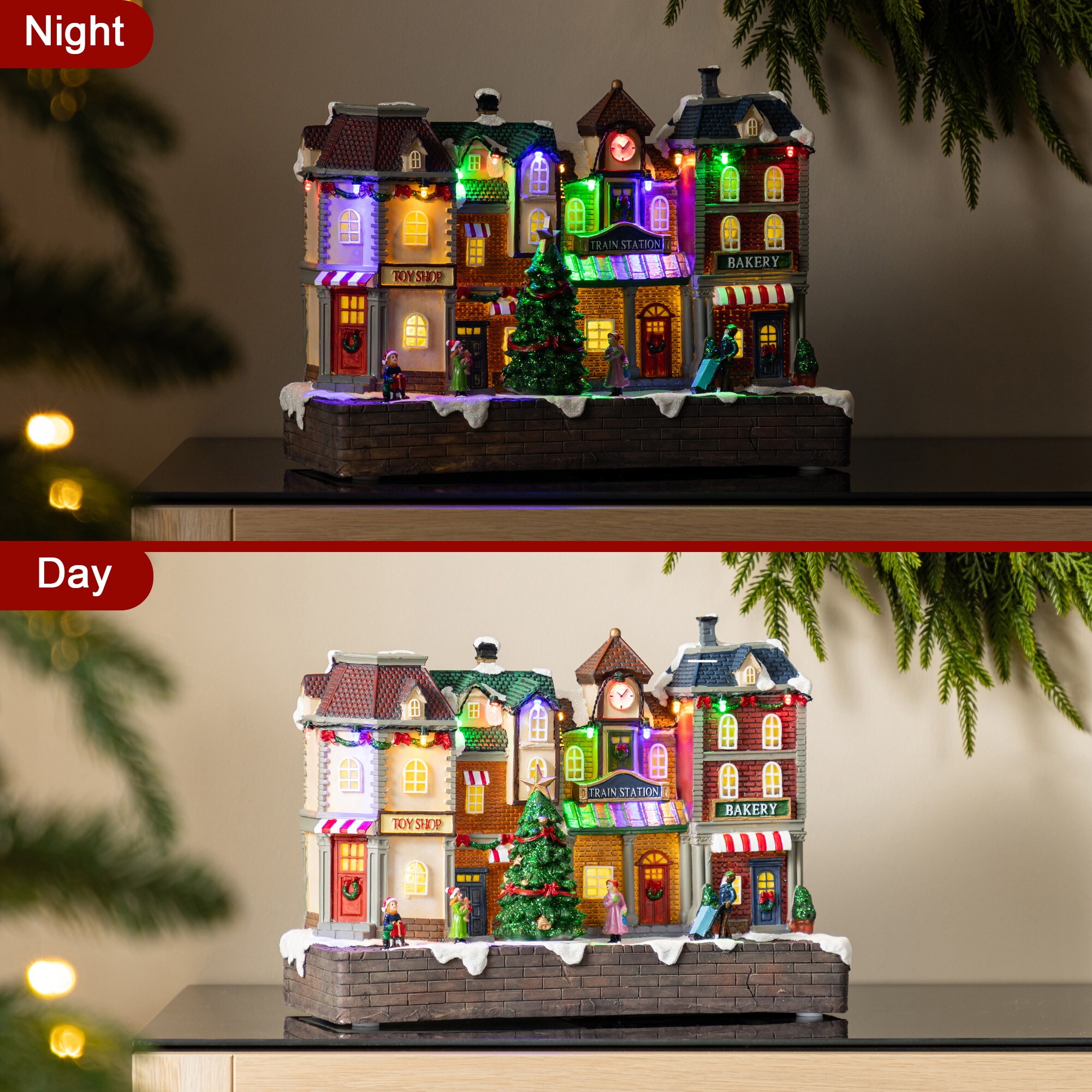 Glitzhome 2040200003 Table-Christmas-Decorations - View #12