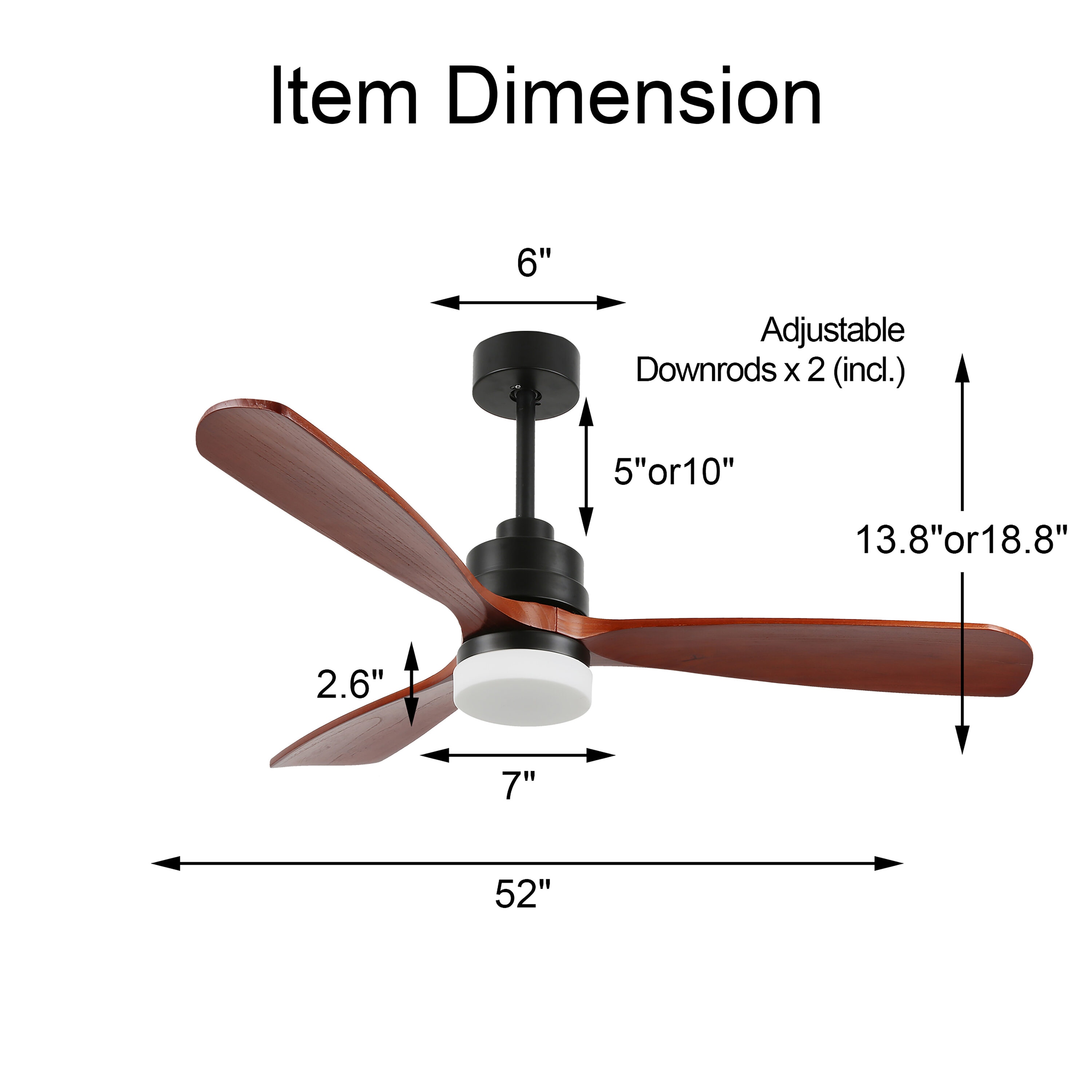 Bella Depot DC5202 Ceiling-Fans - View #10
