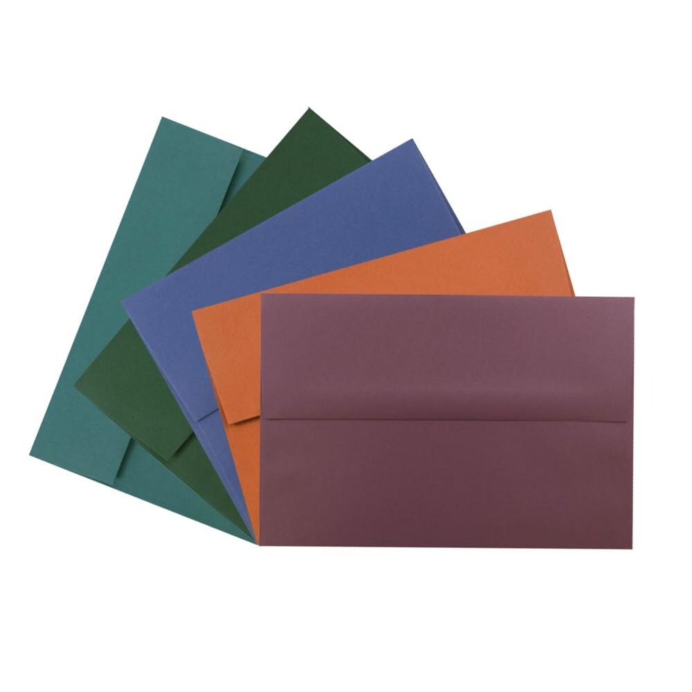 50 x 5 Star Foolscap Document Wallet Half Flap Cardboard Envelope Filing MIX 