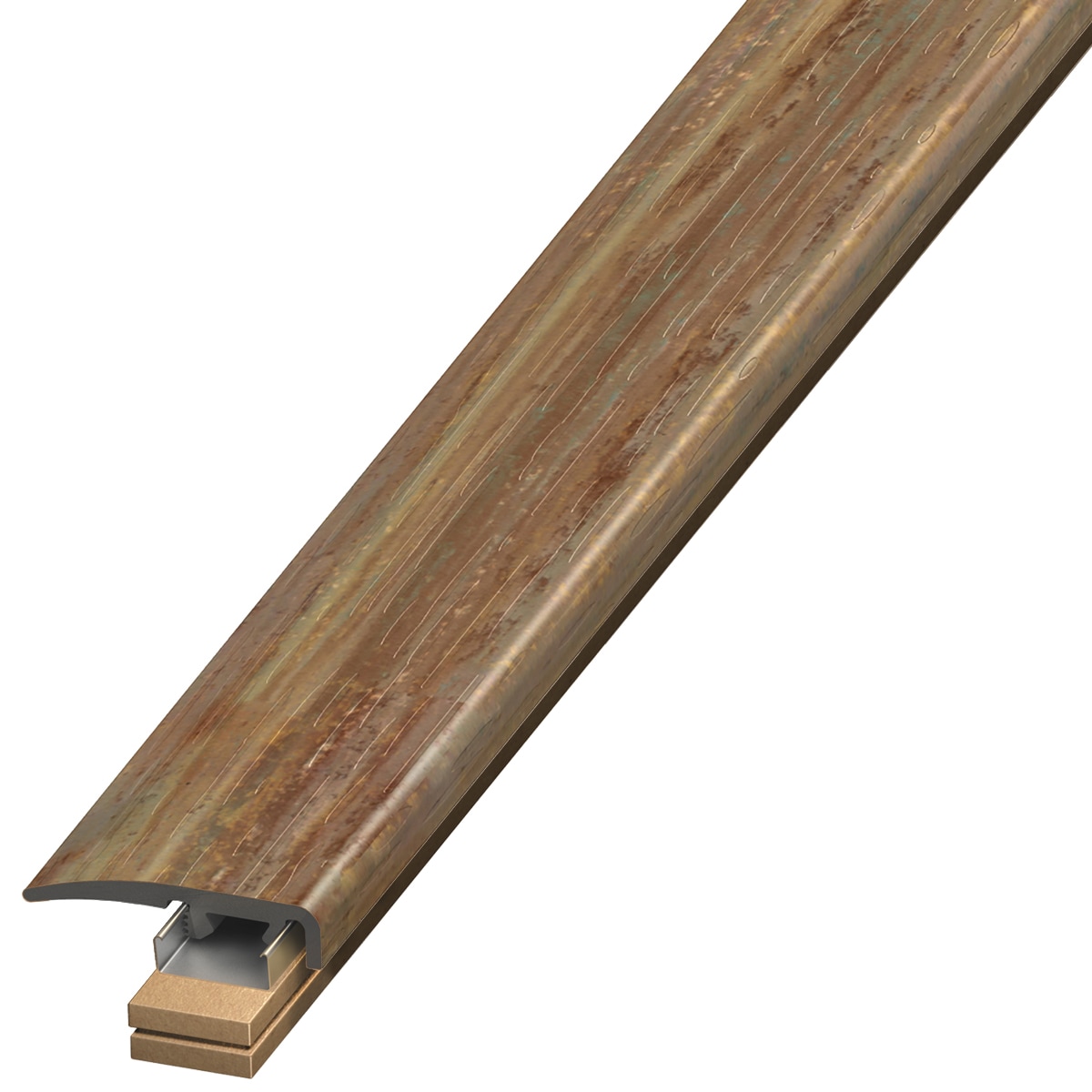 Versatrim SCAP-106920 Marmoleum Forbo-Marmoleum-Oxidized Copper 94-in L Prefinished PVC End Cap Floor Moulding Trim