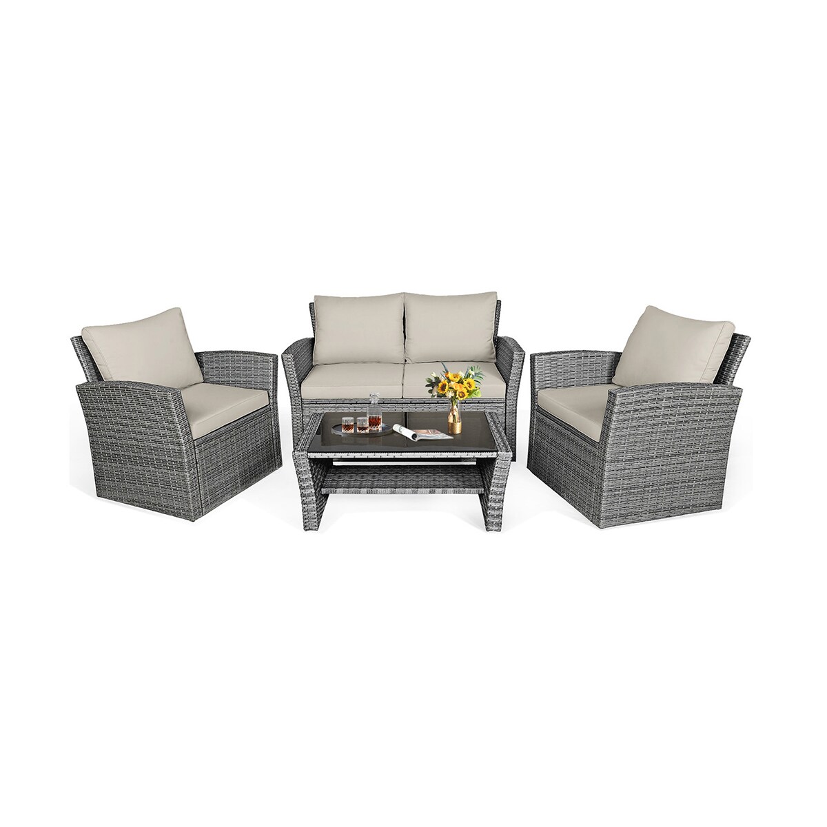 WELLFOR OUG67841ABN+ Patio-Conversation-Sets - View #10