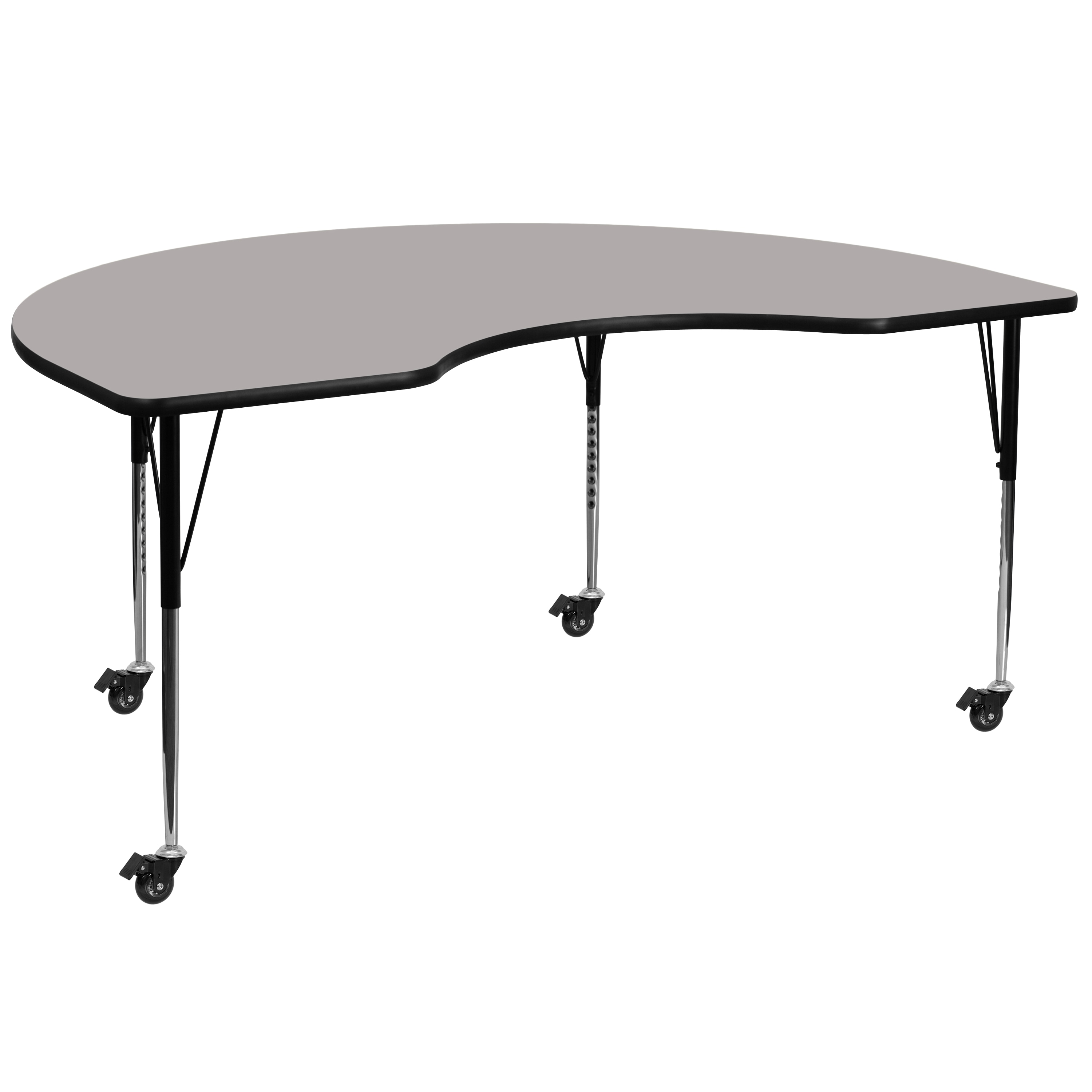 Flash Furniture 847254081498 Wren Gray Half-round Kid's Play Table
