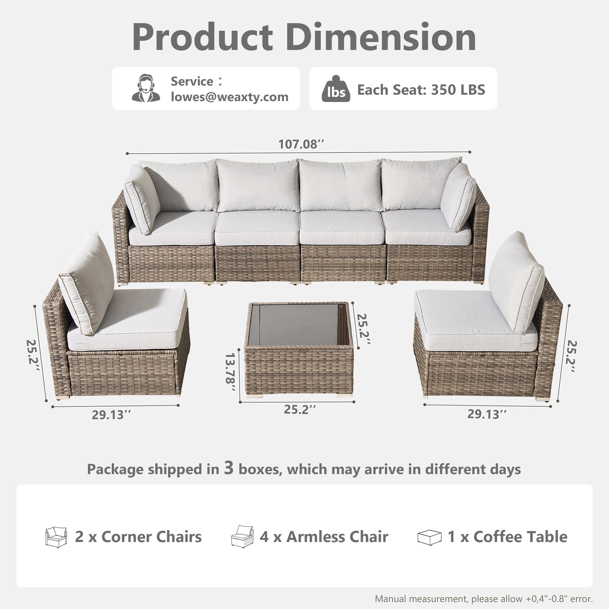 weaxty HMBZH400 Patio-Sofas-Daybeds - View #9