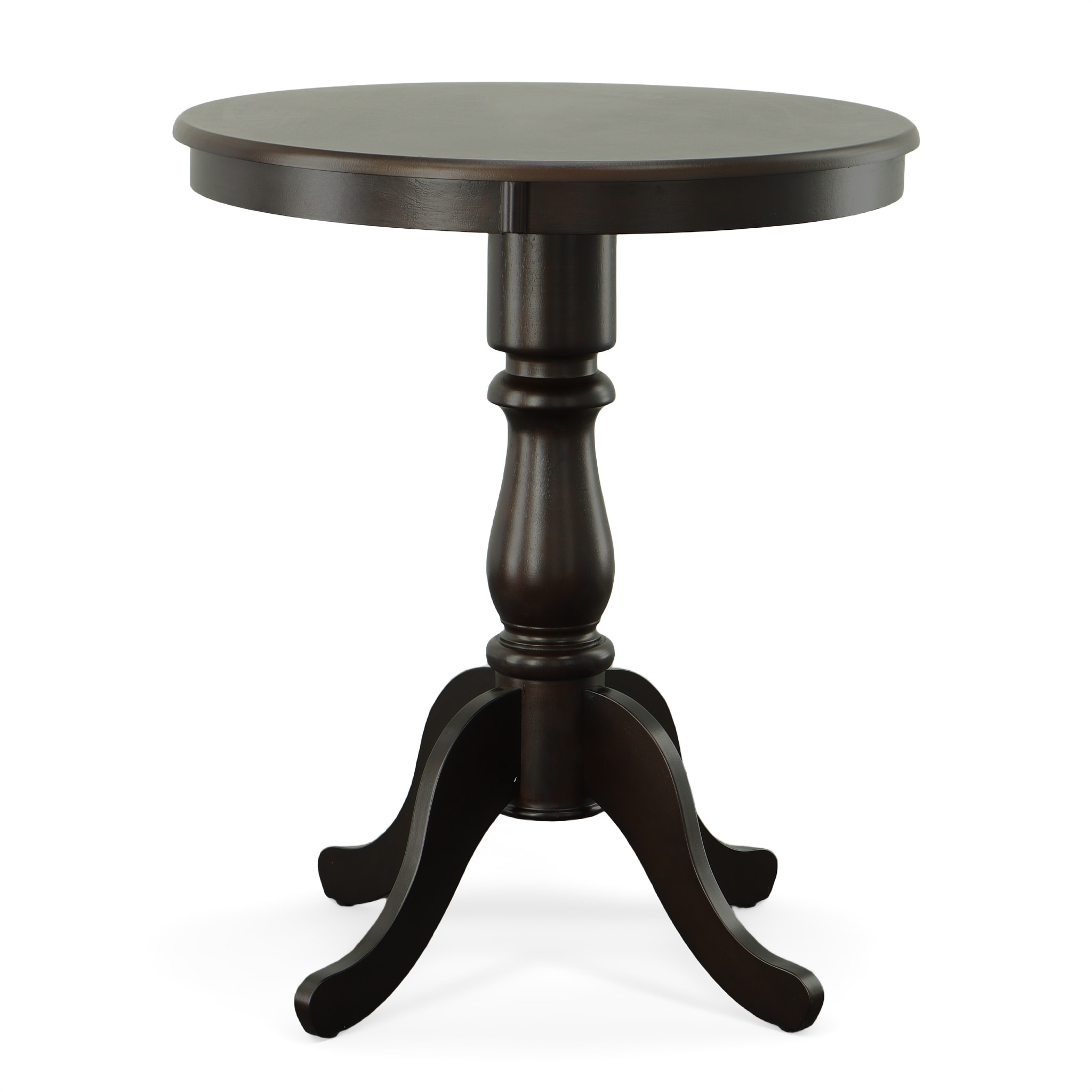Brinsfield Espresso 30" Round Wood Transitional Counter-Height Table