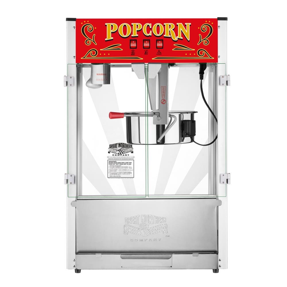 Great Northern Popcorn 1 Cups Oil Popcorn Machine, Stainless Steel,  Tabletop, 12oz, ETL Safety Listed in the Popcorn Machines department at