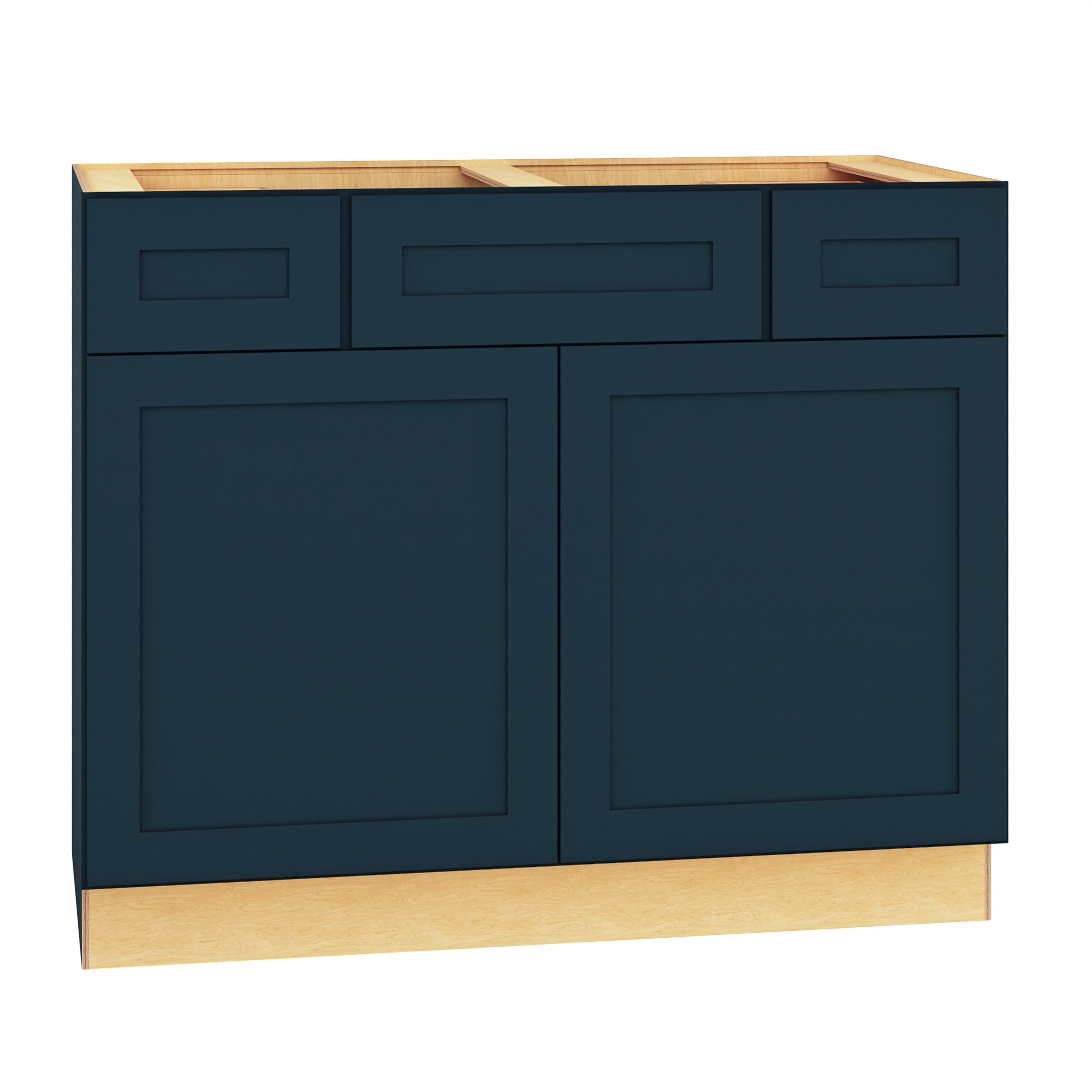 Diamond Express 330 2VSD423421 Jamestown 42-in Regatta Blue Bathroom Vanity Base Cabinet without Top