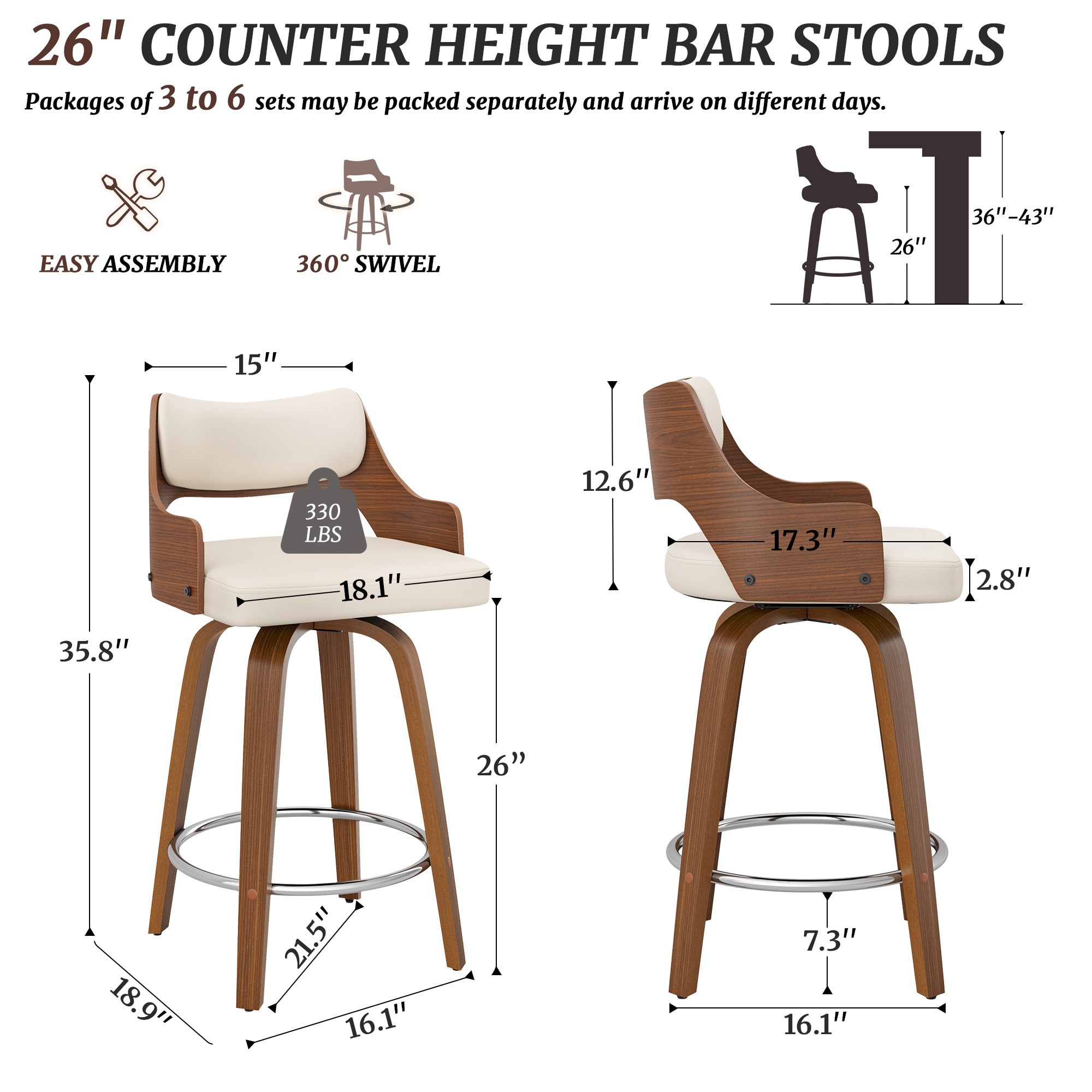 Yurevna YB-214-01LS stools - View #2