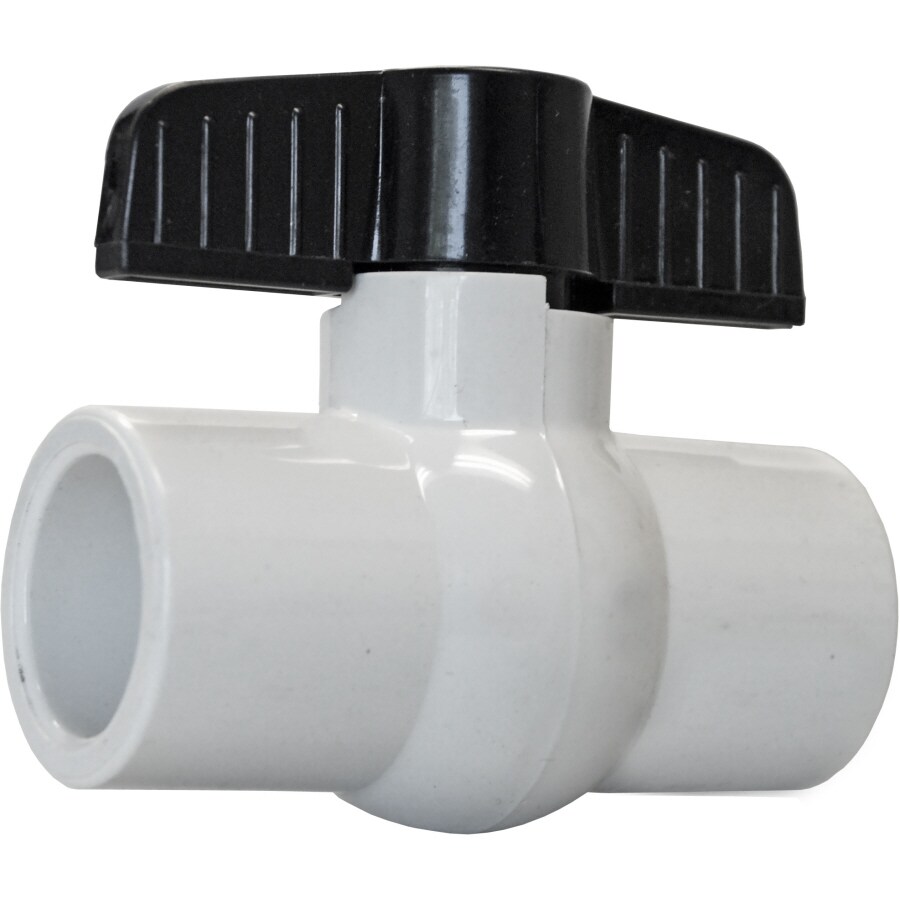 AMERICAN VALVE P200S114 Molded-In-Place Ball Valve 1-1/4-in Socket PVC PVC Sch 40 Ball Valve