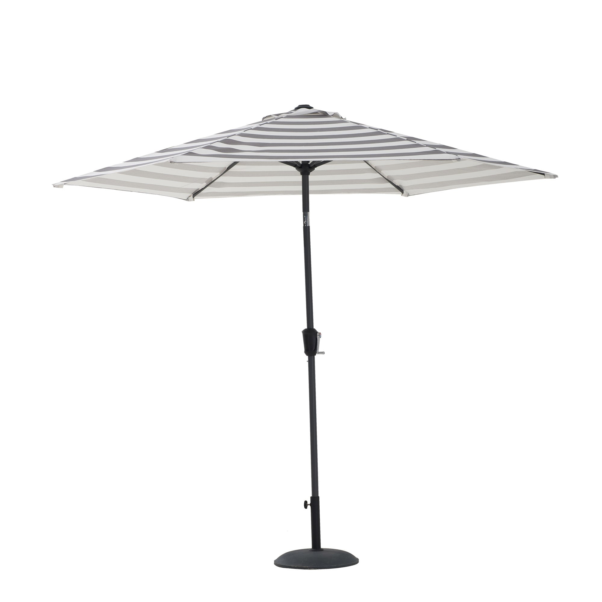 Sunjoy A701006318 8.7-ft Steel Multiple colors/finishes Crank Market Patio Umbrella