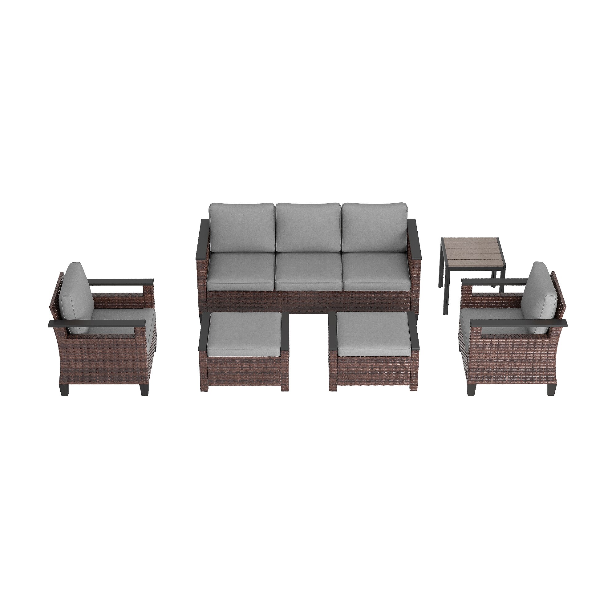 ACEGOSES LW-126BGY-T7 Patio-Conversation-Sets - View #2
