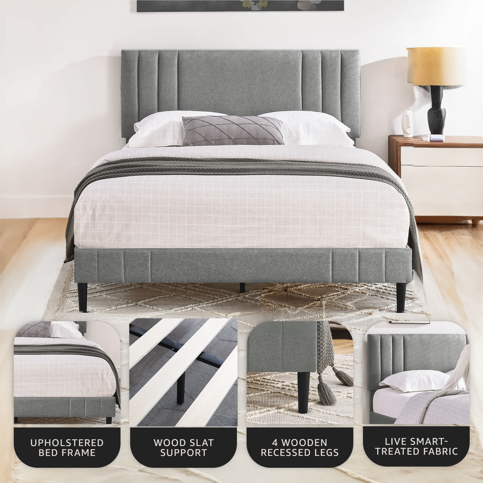 DeCoro 411258 Upholstered-Headboards - View #3