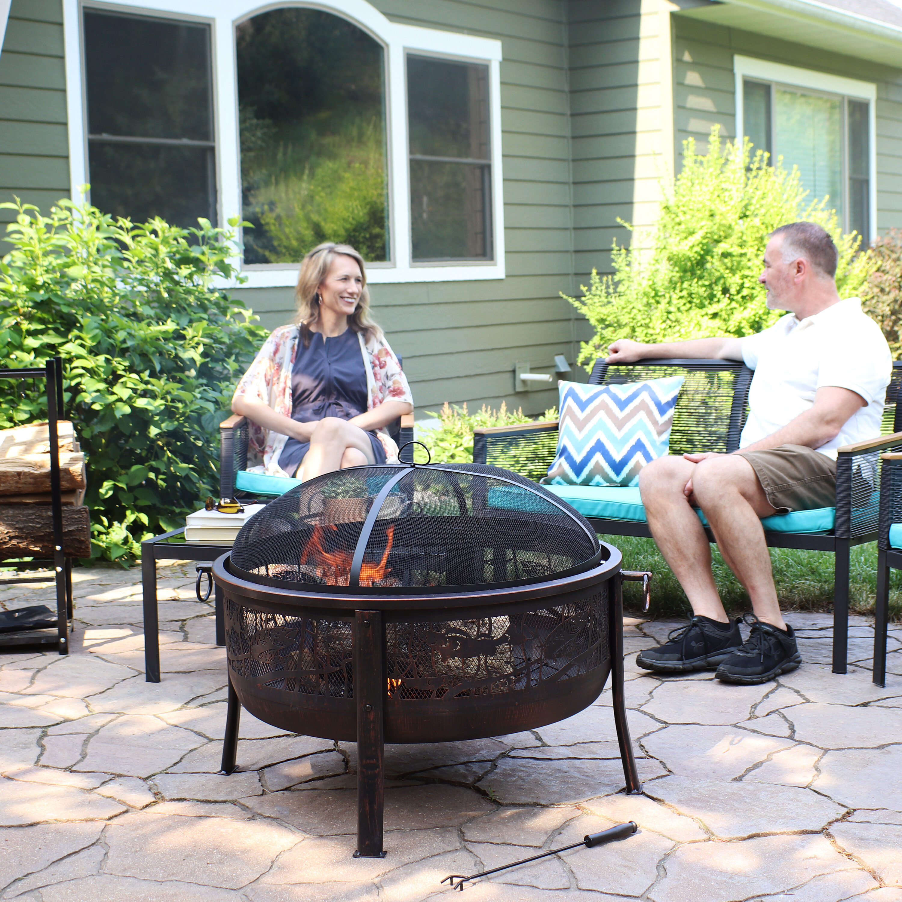 Sunnydaze Decor KF-NFFP31 Outdoor-Woodburning-Firepits - View #8