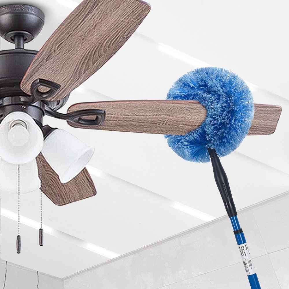 Flexible Fan Dusting Brush, Bendable Fan Cleaner Dust Brush, Cobweb Corner  Brush, Ceiling Standing Fan Guard Soft Cleaning Brush, Cleaning Fan