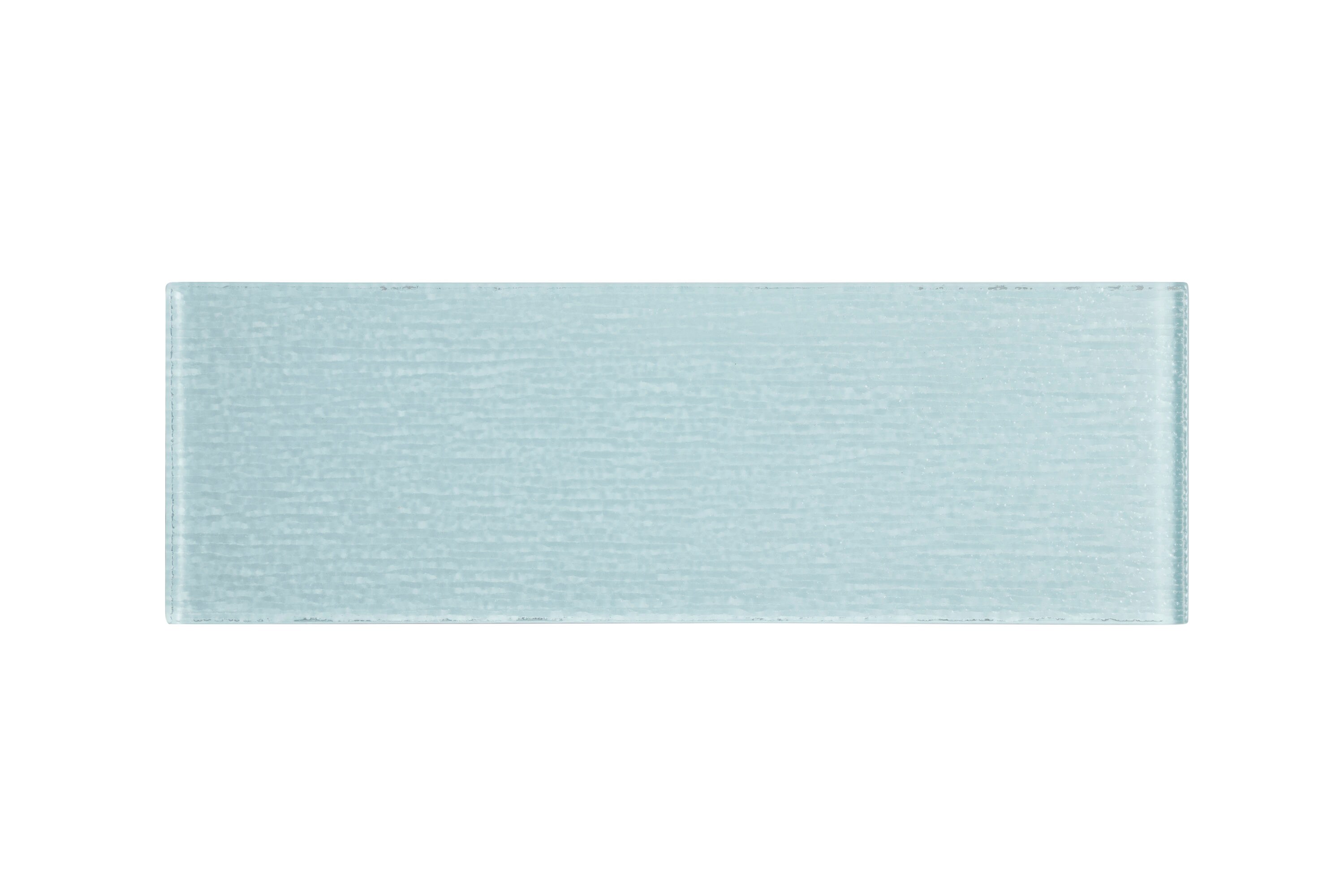 WS Tiles WST-18T Premium Glass Series Baby Blue 4-in x 12-in Polished Glass Large format Wall Tile ( 5-sq ft Carton )