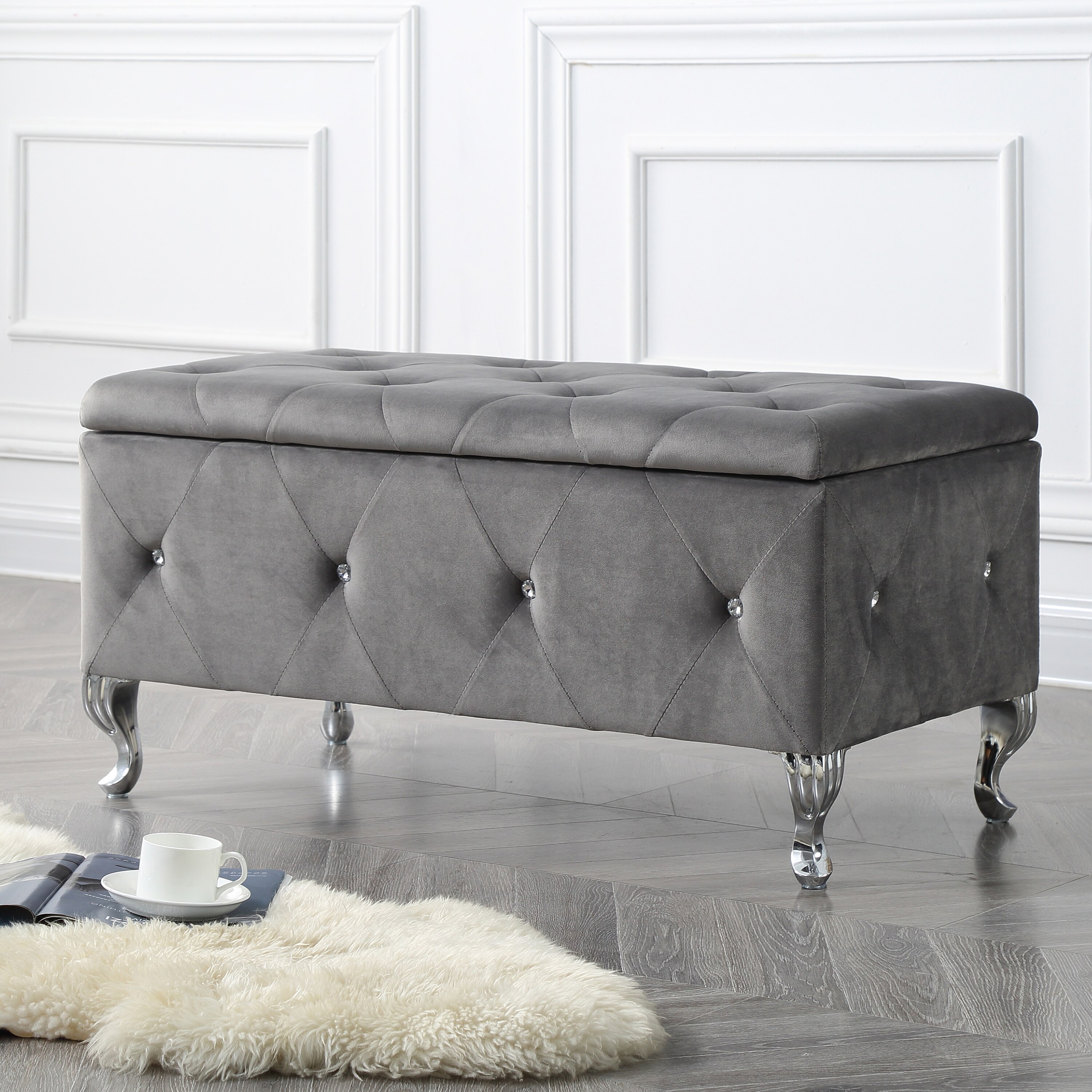 AC Pacific AC-BED16-GREY-BENCH bench - View #2