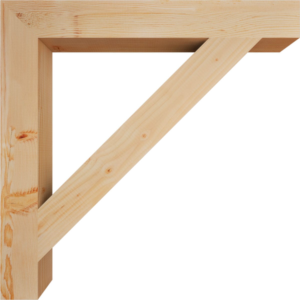 Ekena Millwork BKT04X32X32TRA05SDF Exterior-Brackets-Braces - View #3
