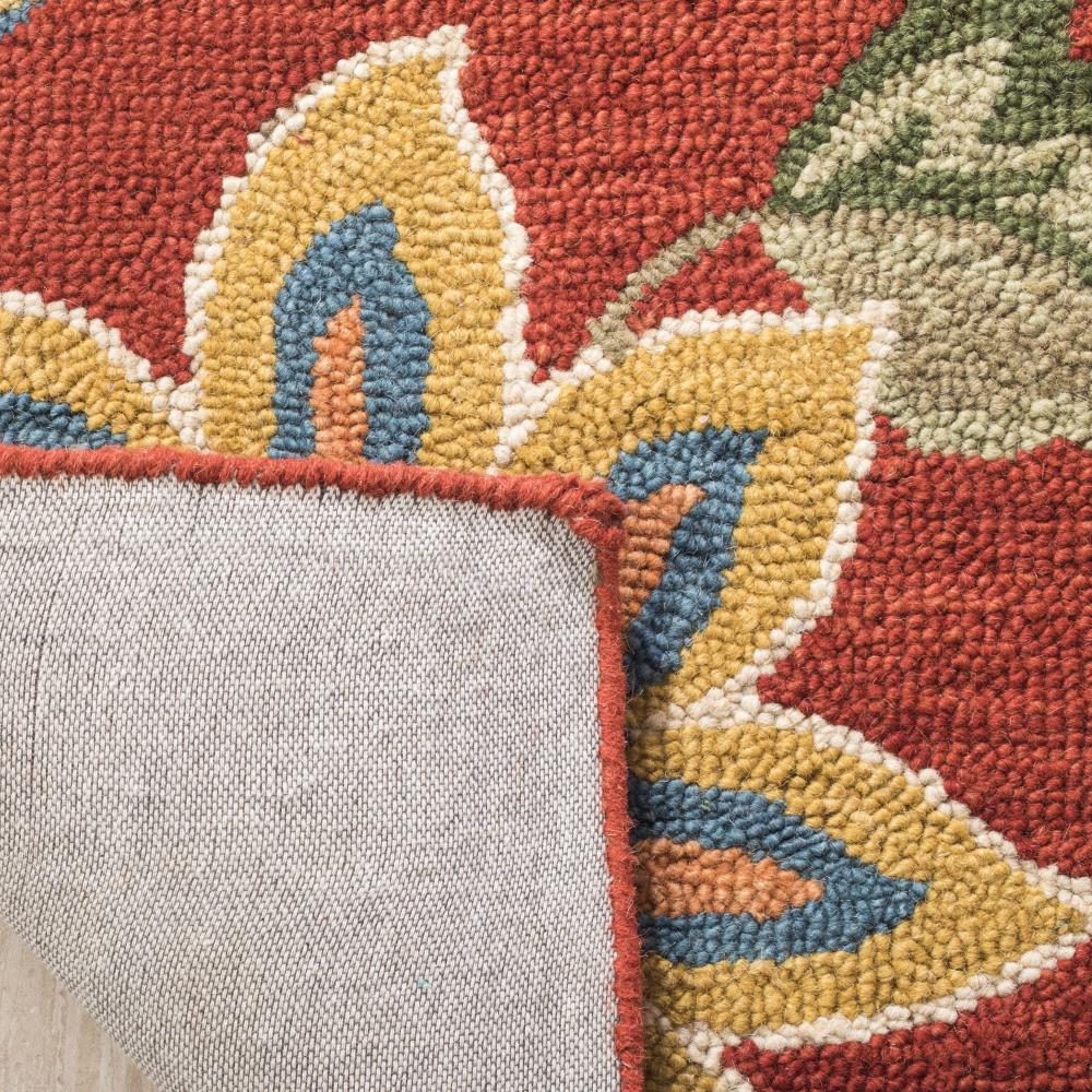 Blossom Rust and Multi Floral Wool 6' x 9' Area Rug