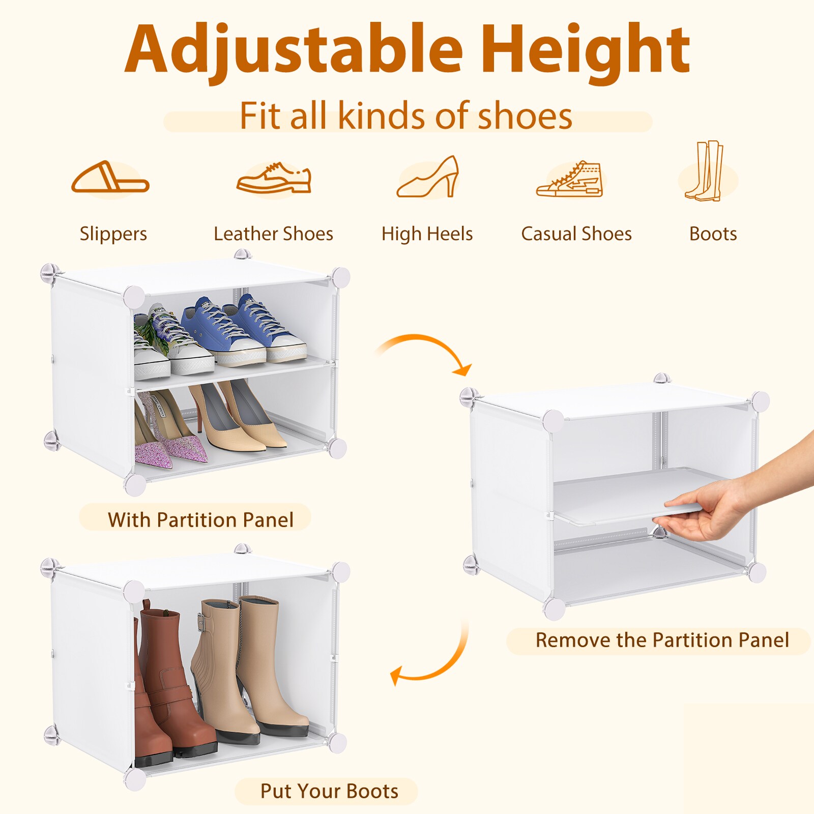Volenca VOL-5ADZBW Shoe-Racks - View #4