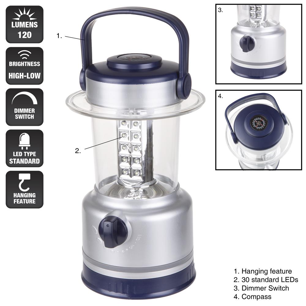 Leisure Sports Lanterns 300-Lumen LED Camping Lantern in the Camping  Lanterns department at