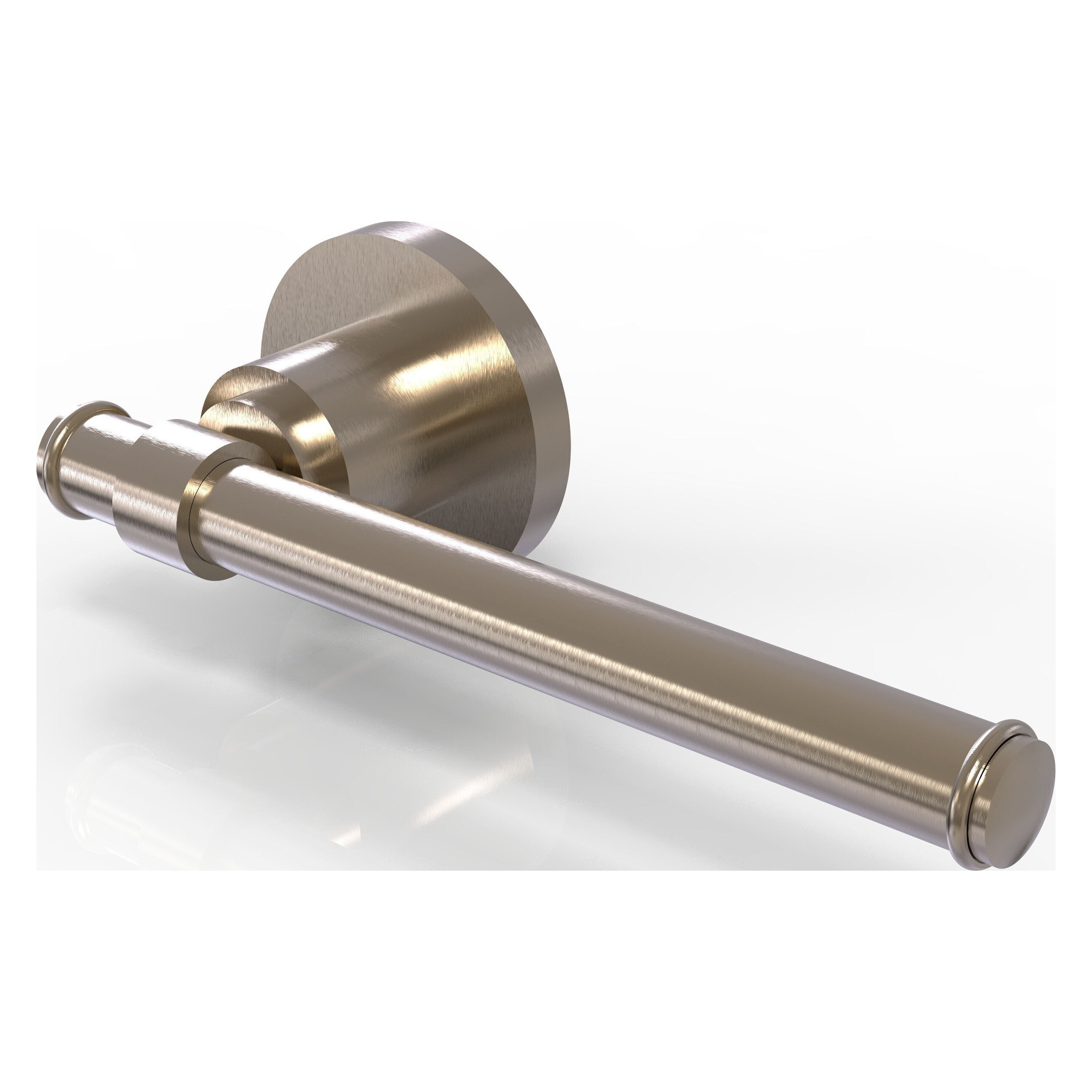 Allied Brass WS-24E-PEW Washington Square Antique Pewter Wall mount Single post Toilet Paper Holder 1 -Rolls