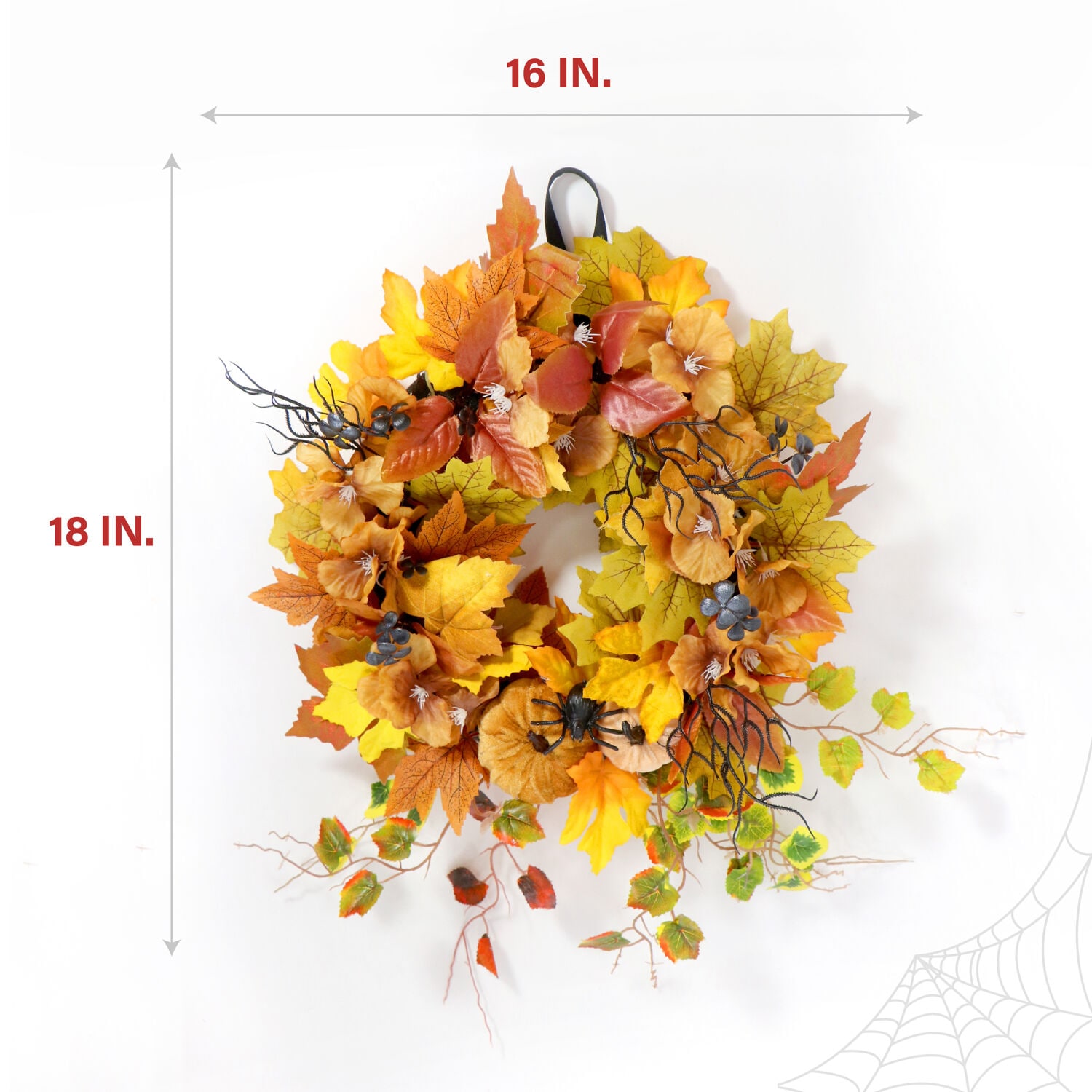 Haunted Hill Farm HHPUMP-1WRTH Artificial-Halloween-Wreaths - View #7