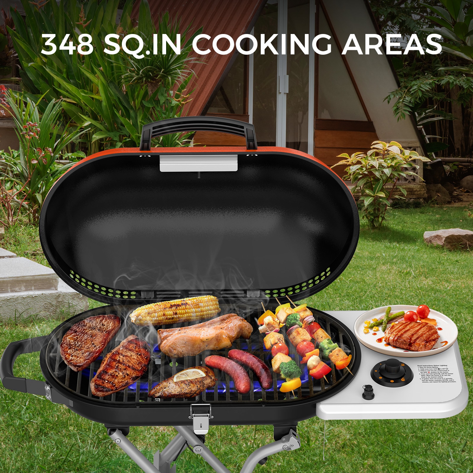 COWSAR LSG8401OR Gas-Grill - View #3