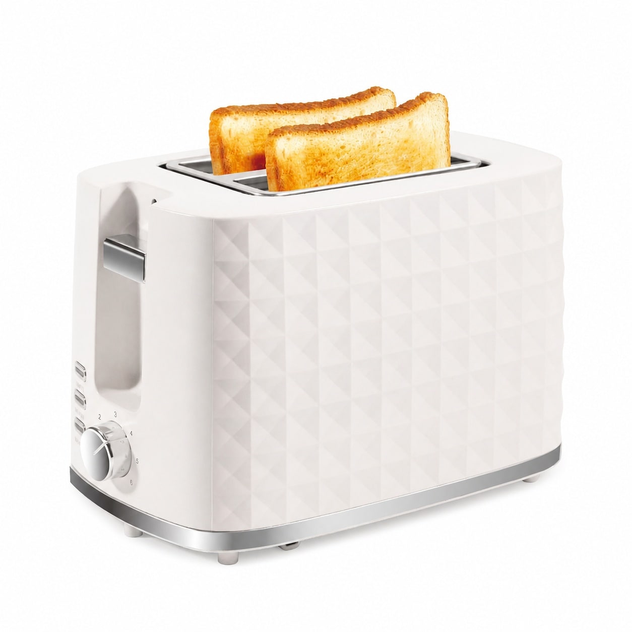 Juanmi 2層トースト Aoibox 2 Slice Wide Slot Toaster with 6 Temperature Settings Bagel