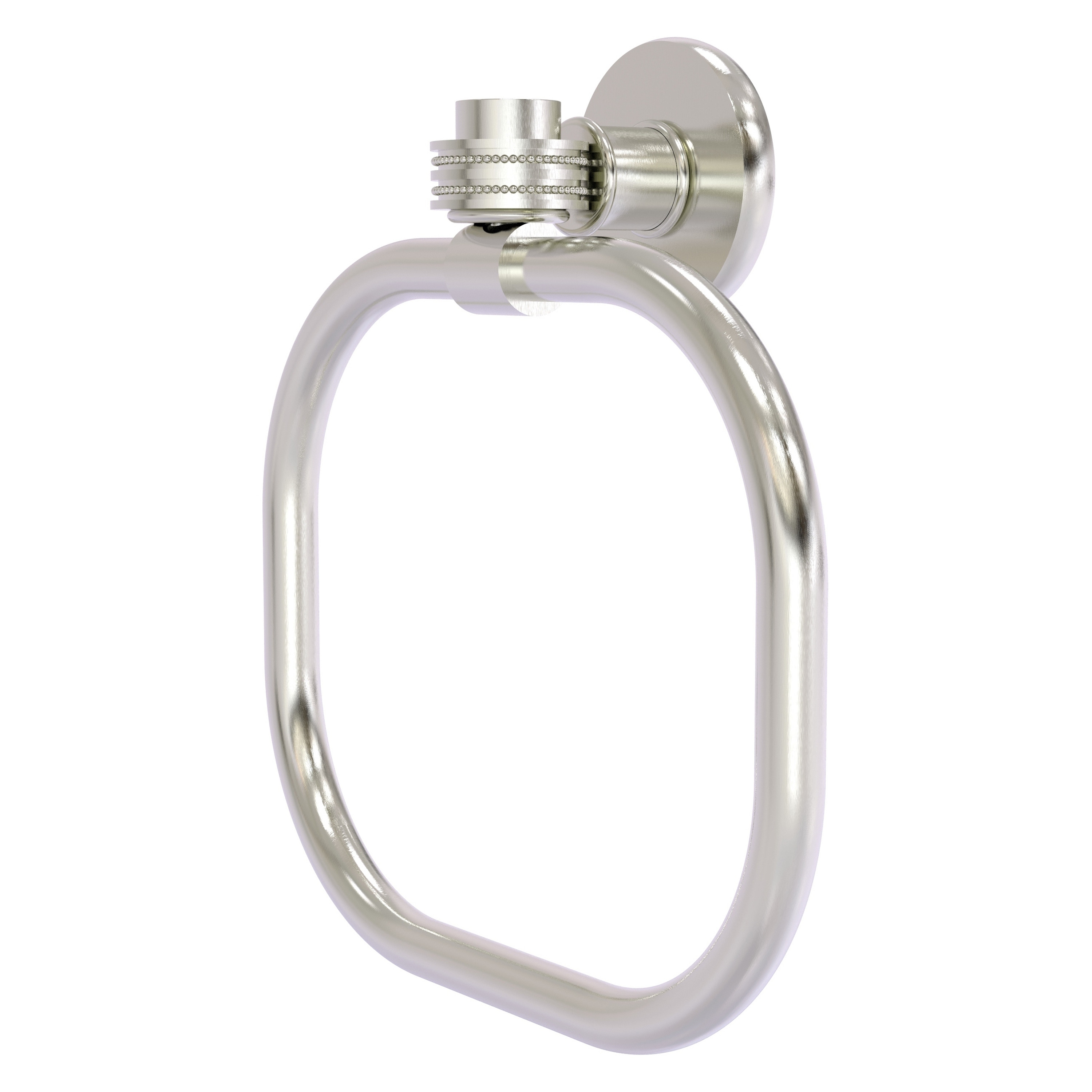 Allied Brass 2016D-SN Continental Satin Nickel Wall mount Single Towel Ring