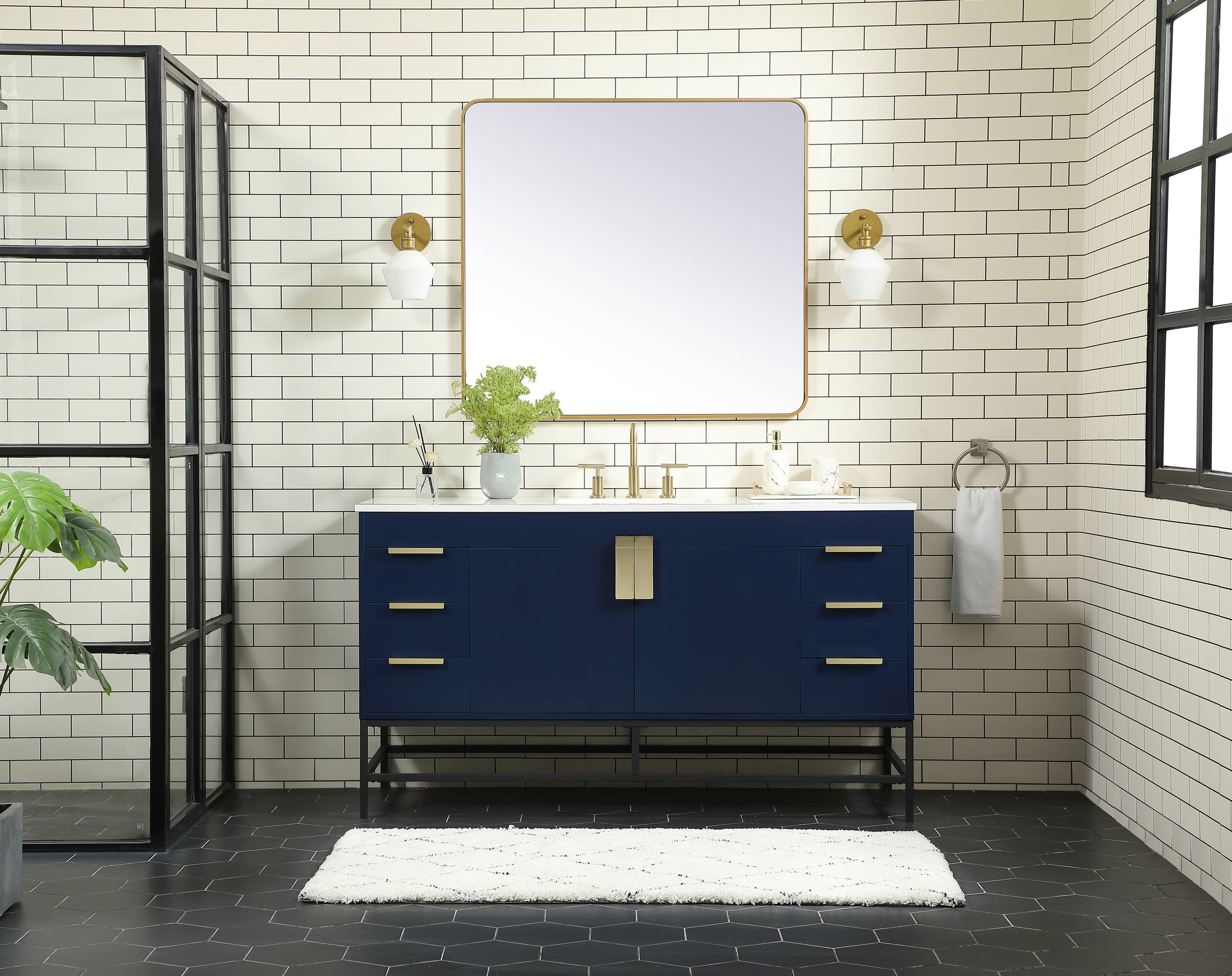 Elegant Decor HF146580MBL Bath-Vanity-Combo - View #5