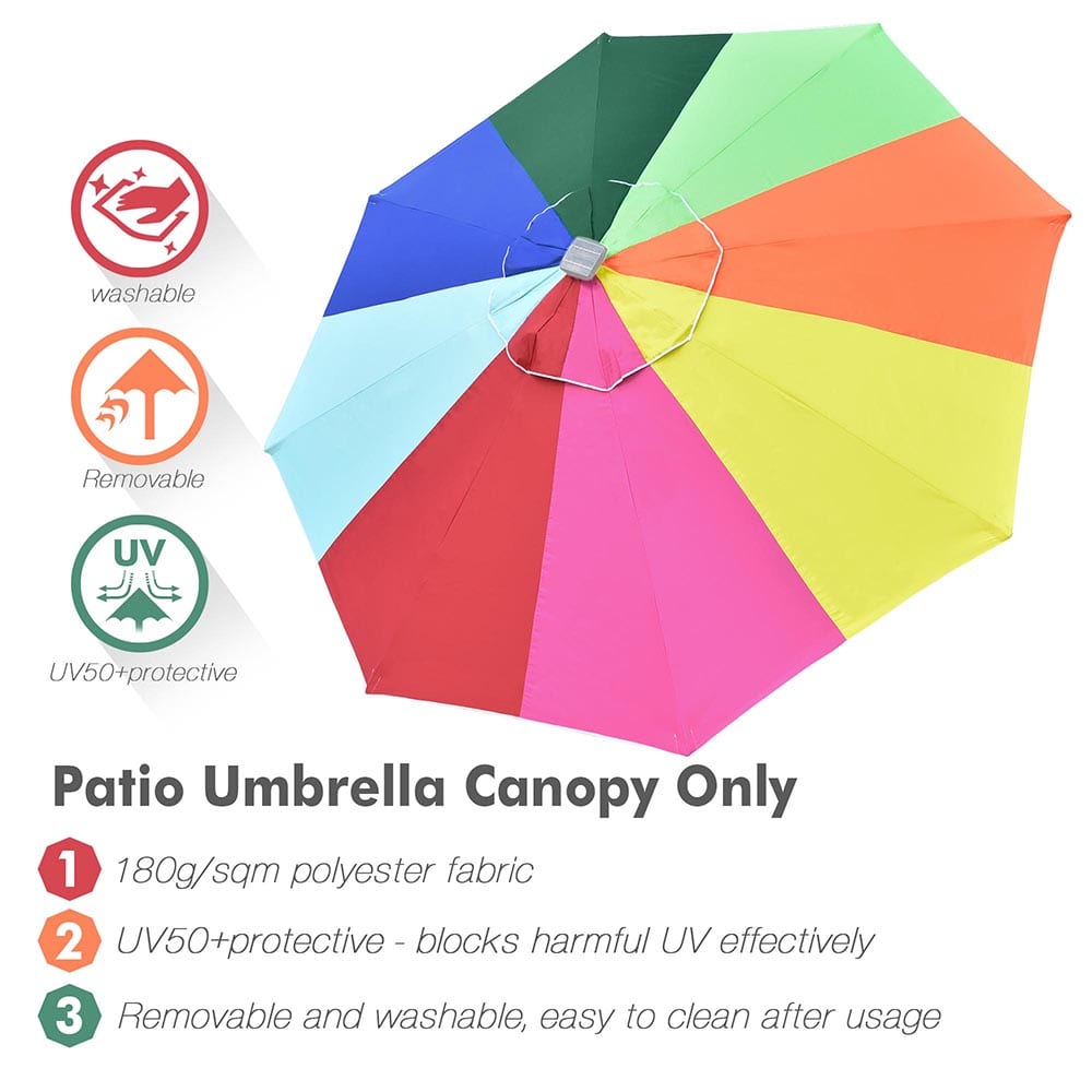 Yescom 07UMC007-9FT-RB-LO Umbrellas-3 - View #2