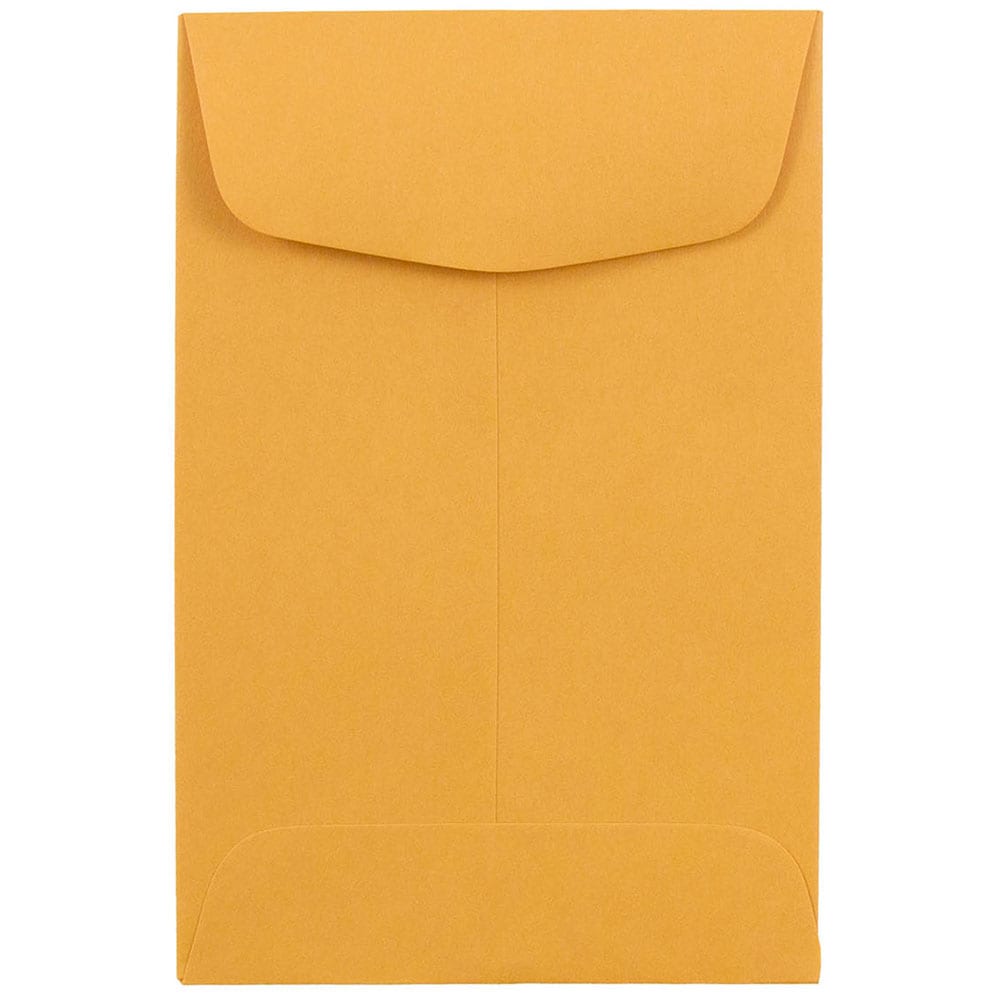 Jam #3 Coin Envelopes, 2.5x4.25, 100/Pack, Brown Kraft Manila, Size: 2.5 x 4.25