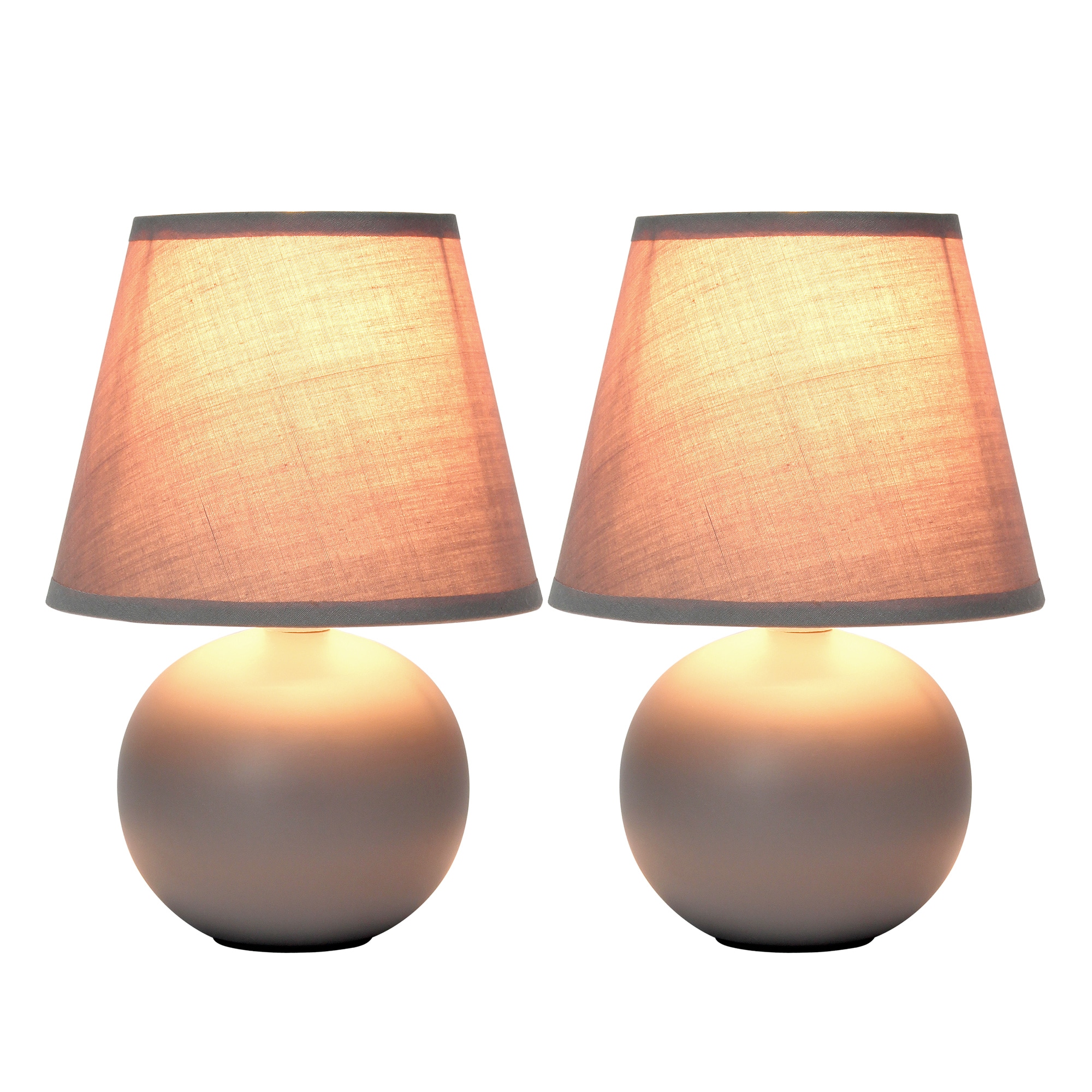 Simple Designs LT2008-GRY-2PK Lamp-Sets - View #2