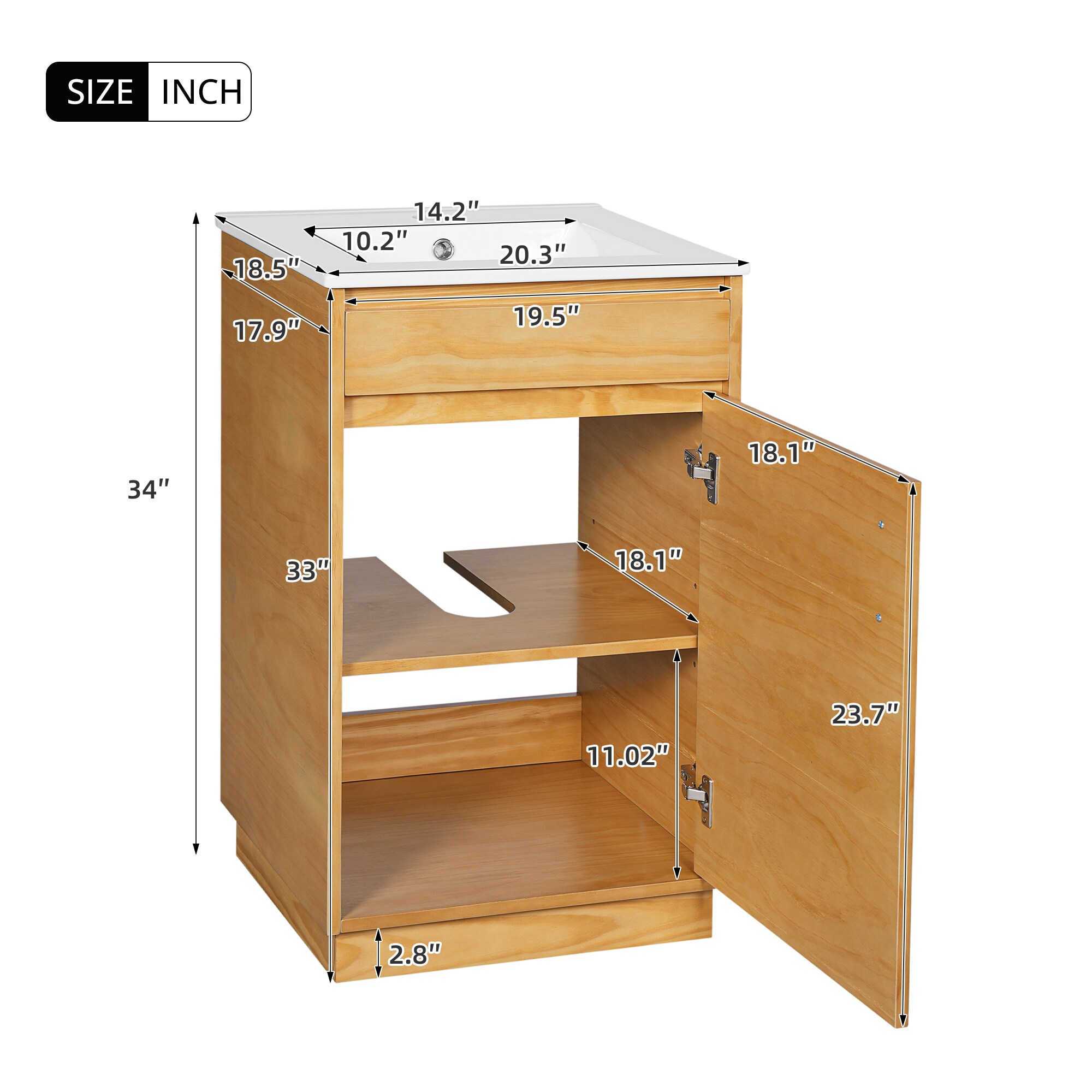 Clihome CL-849677 Bath-Vanity-Combo - View #7