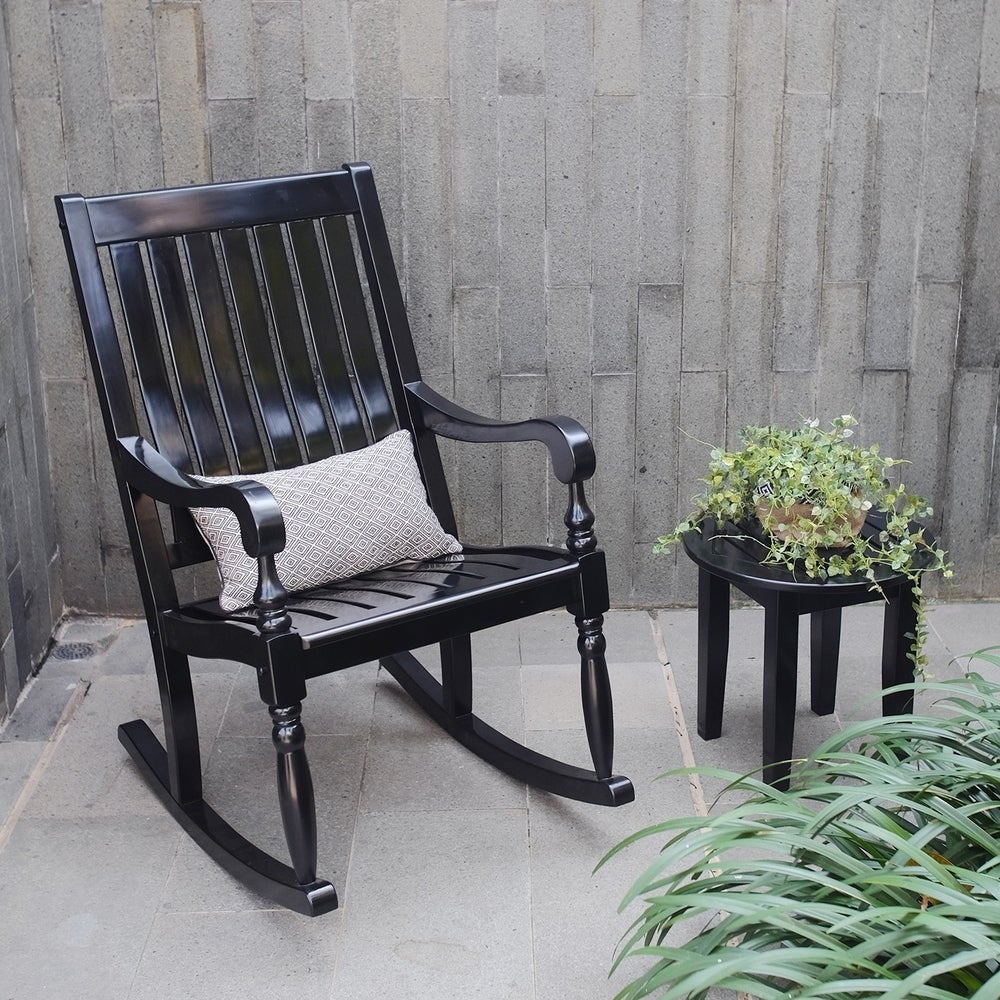 Lowes black porch discount rockers