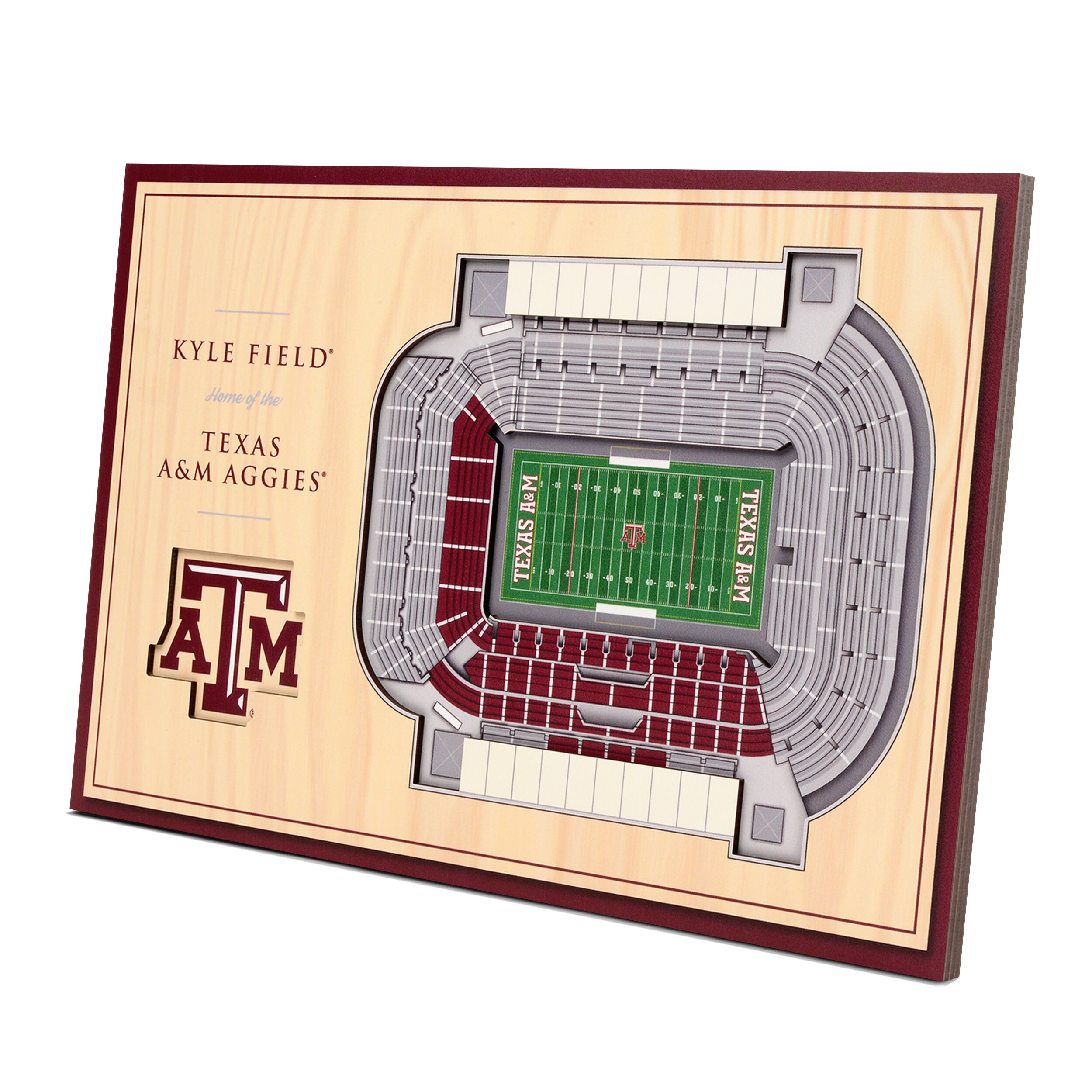 StadiumViews 8490846 Texas A&M Aggies Youthefan Team Colors Floater Frame 8-in H x 12-in W Sports 3D Art