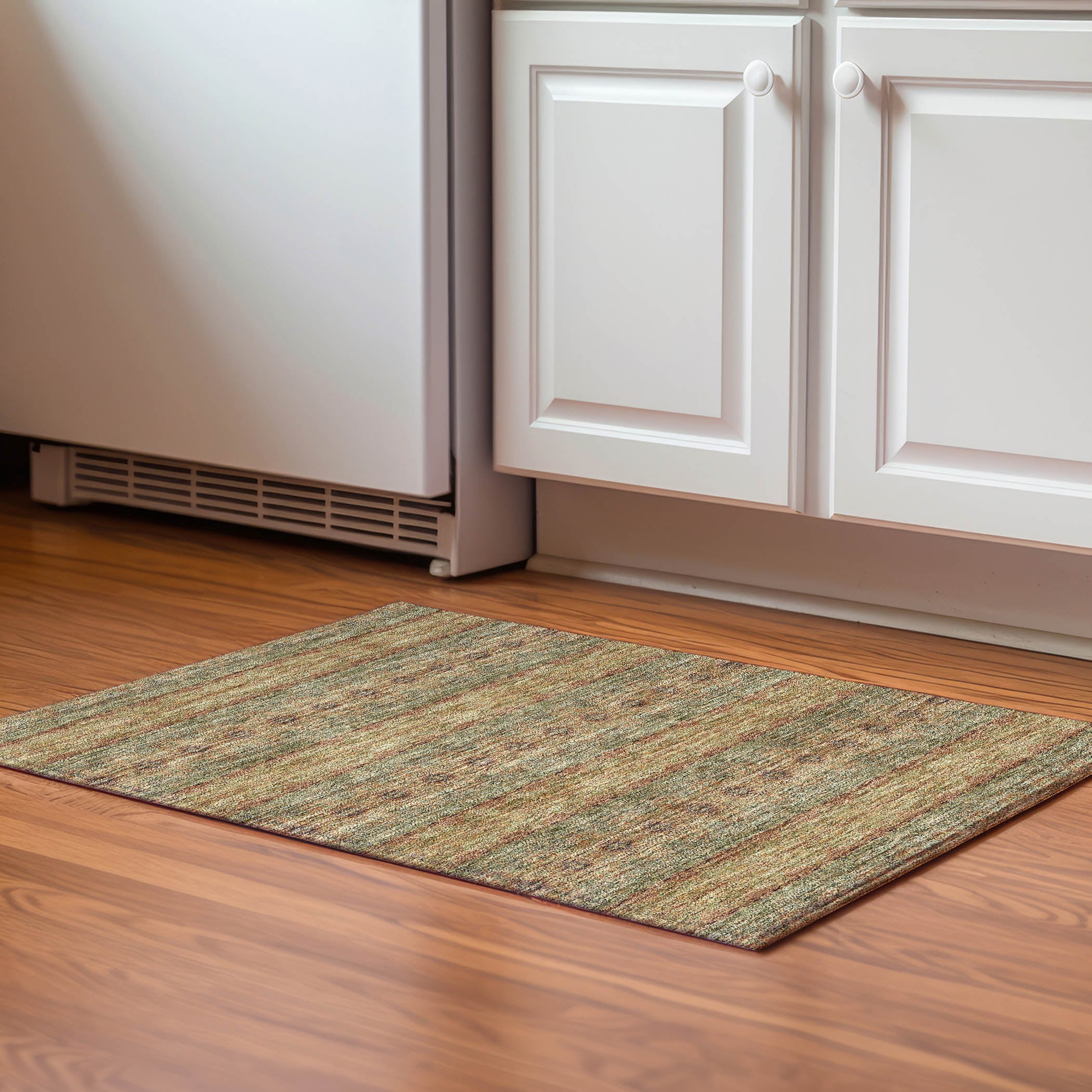 Addison Rugs AMF615GE20X30 Mayfield AMF615GE 2 x 3 (ft) Loomed Polyester Green Rectangular Indoor Geometric Machine washable Area rug