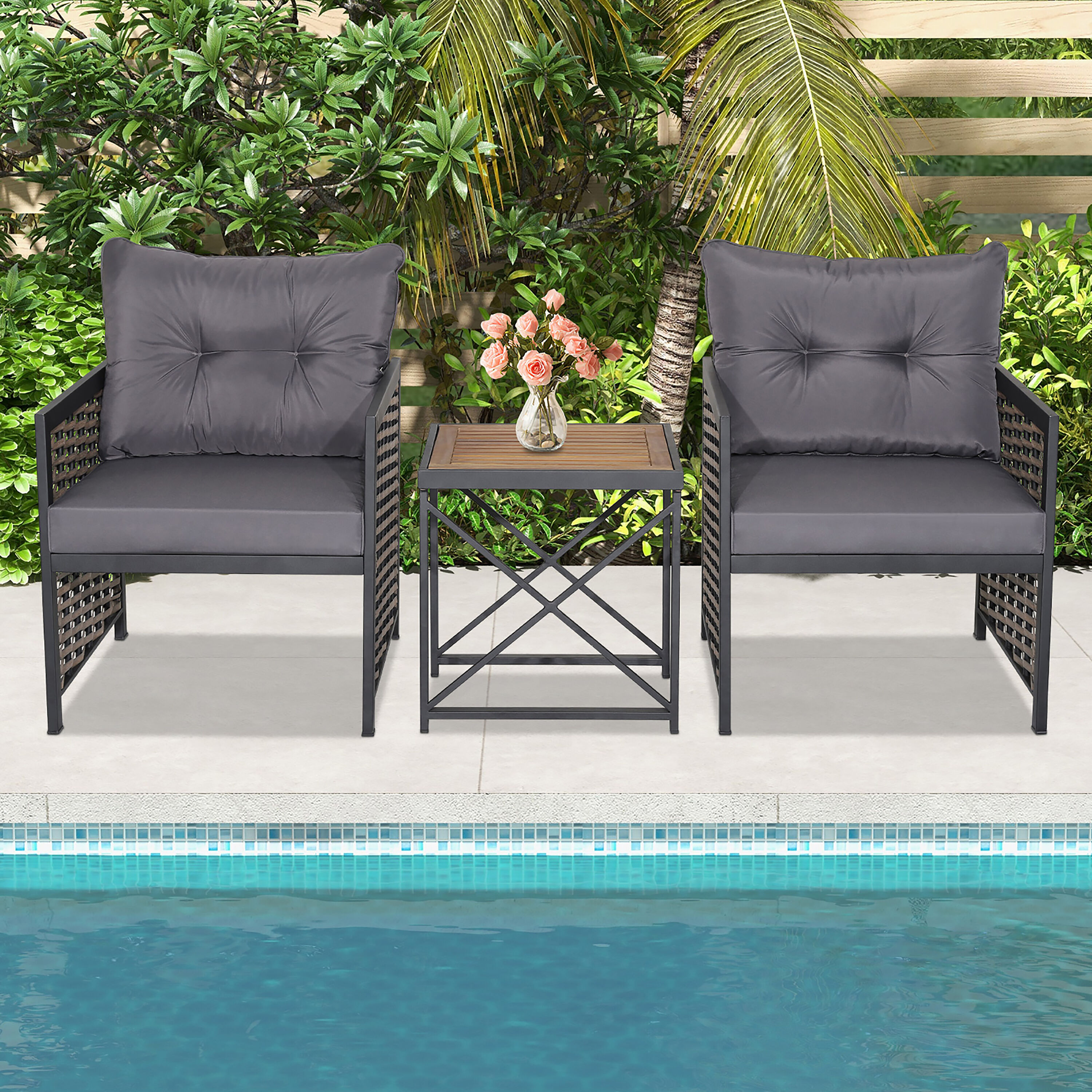 Costway HW70686GR Patio-Conversation-Sets - View #8