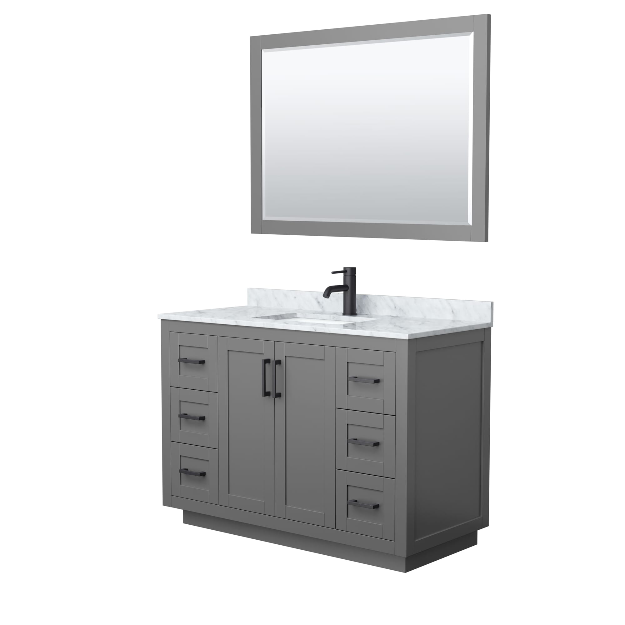 Wyndham Collection WCF292948SGBCMUNSM46 Bath-Vanity-Combo - View #2