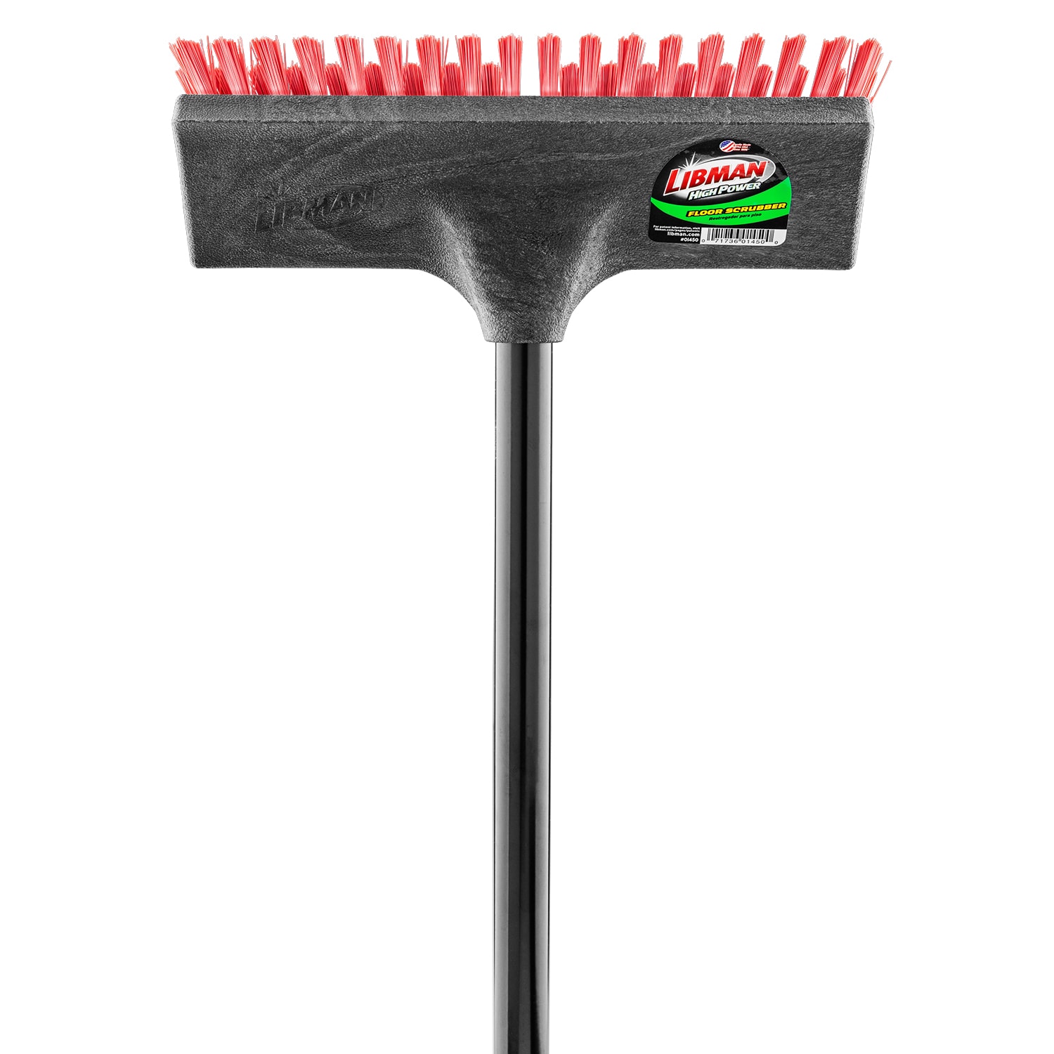 Libman Floor and Deck Scrub Brush with Steel Handle (4-Pack), Scrub Brushes