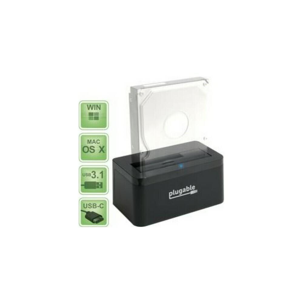  ISTR29827 Plugable Technologies USBC-SATA-V USB-C Sata HDD Dock Single-Bay USB 3.1 Gen 2 10 Gbps