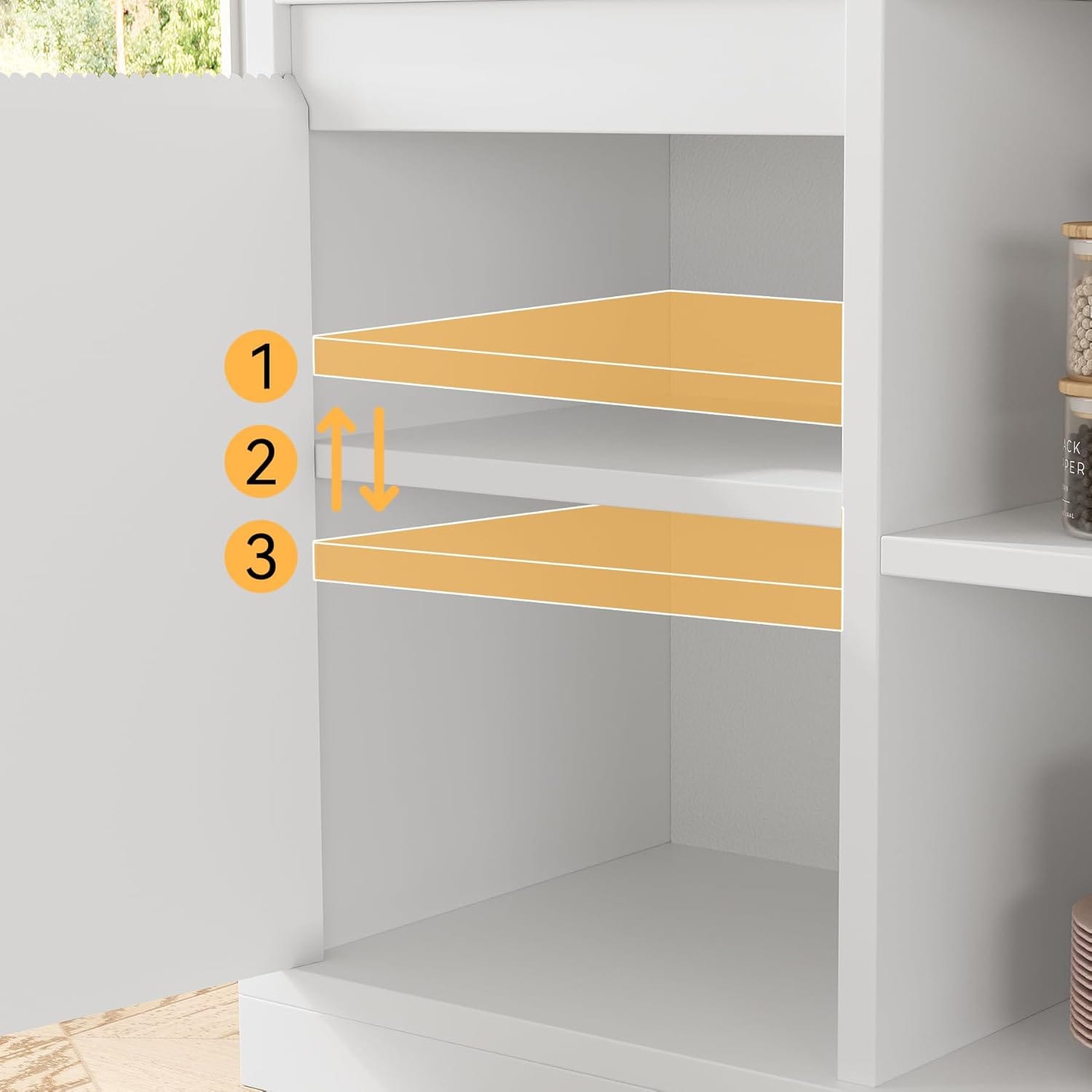 Qeetex AWEPHO13LAXKLK Cabinets-Kitchen - View #3