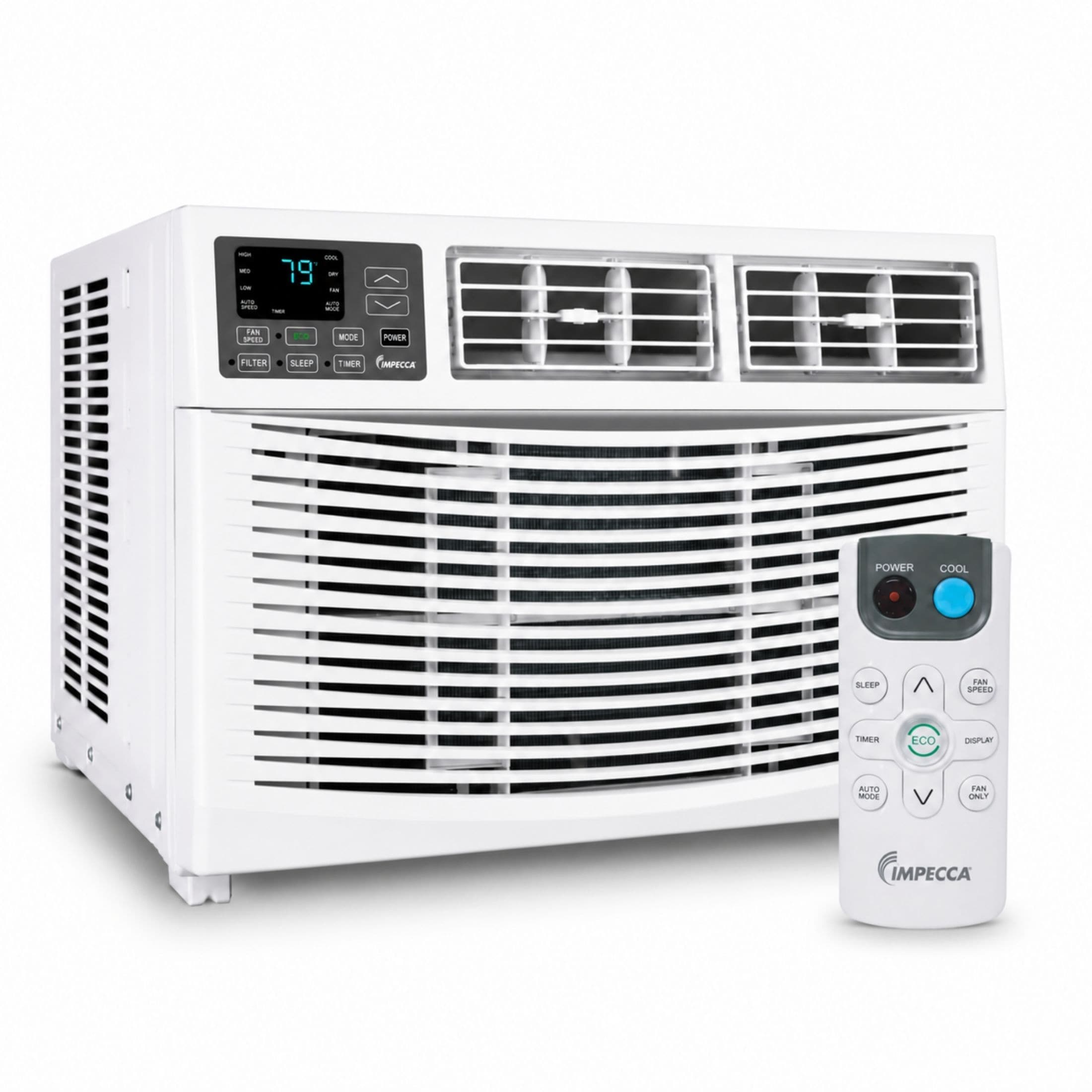 Impecca - Large Room Window Air Conditioner , Remote Included ( 115-Volt , 12000-BTU )