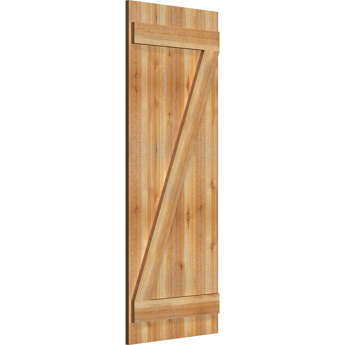 Ekena Millwork RBJ06Z21X055RWR Exterior-Shutters - View #2