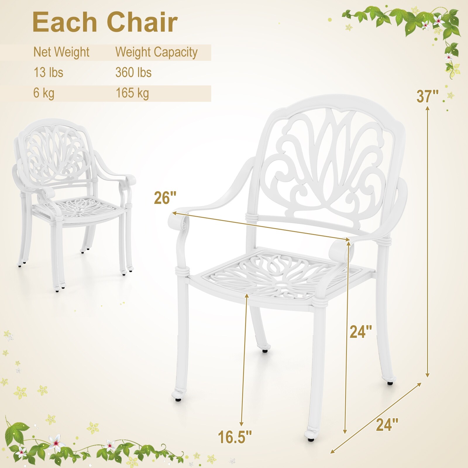 LIVIZA TDS11298BS-2 Patio-Chairs - View #4