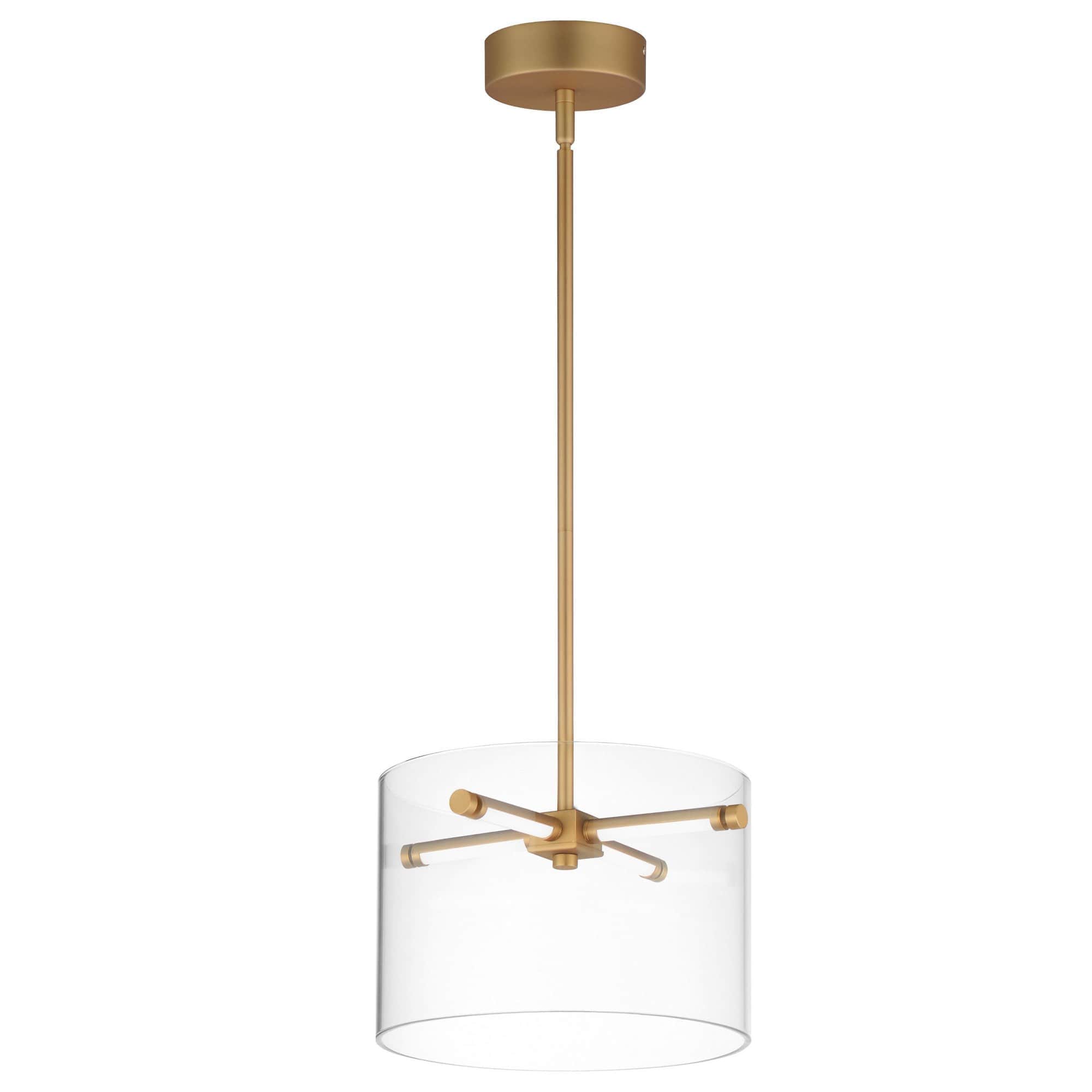 ET2 A-ET2-E26382-18GLD Polo 1 - Light Gold Modern - LED Glass And Polycarbonate And Steel Pendant Light
