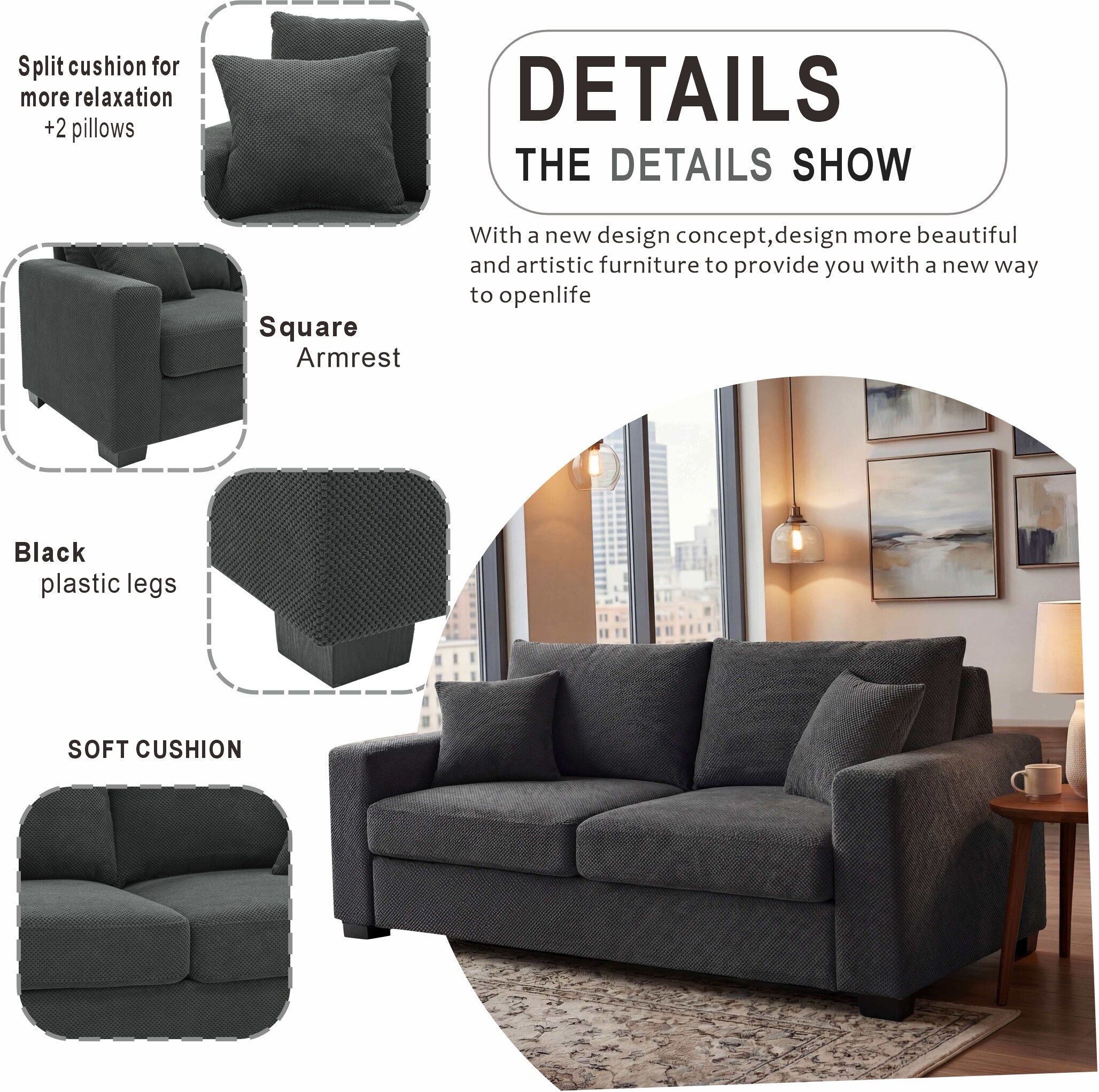 Vynxaria LS0515-W5568P486918 Sofas-Loveseats - View #4