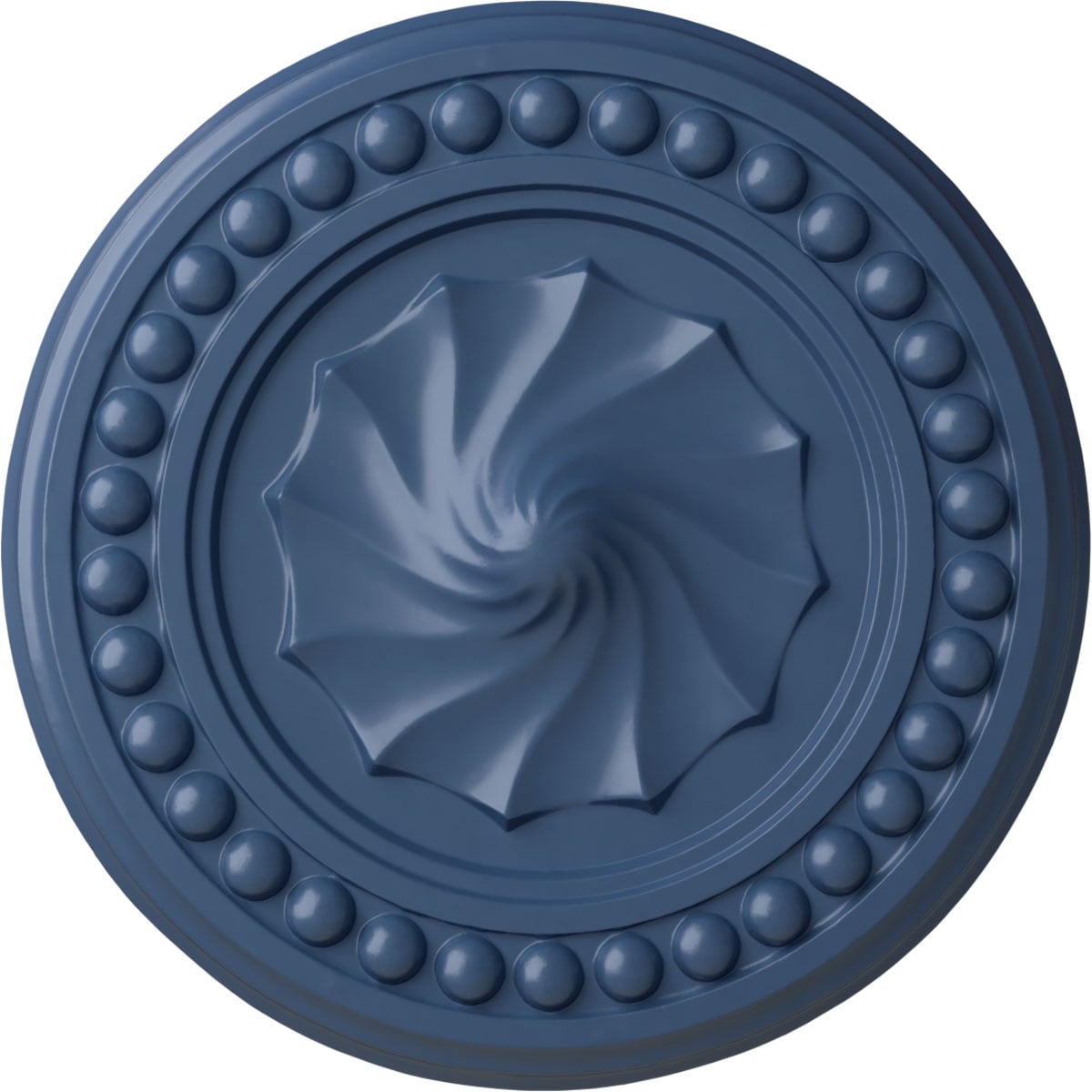 Ekena Millwork CM15FOAMF Foster Shell 15.75-in W x 15.75-in L Painted Americana Polyurethane Whole Ceiling Medallion