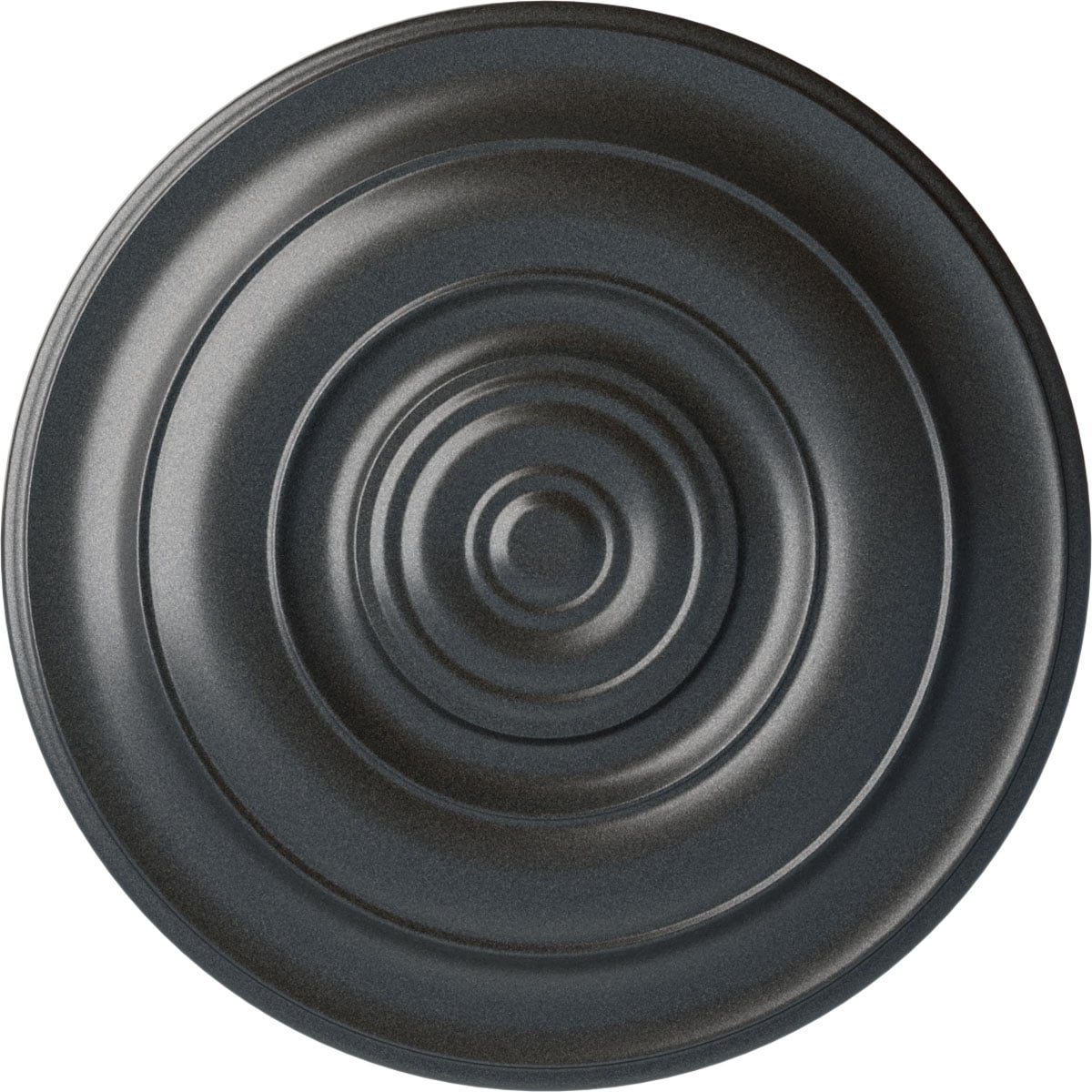 Ekena Millwork CM18NIPES Niobe 18-in W x 18-in L Painted Pewter Polyurethane Whole Ceiling Medallion